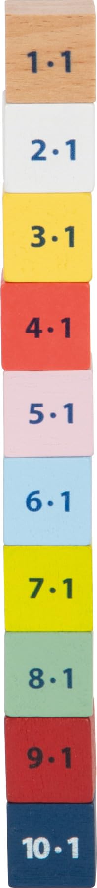 smallfoot 11163 tabelline Educare in legno 81 cubetti