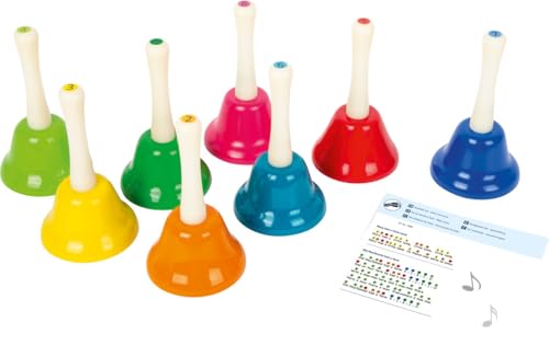 smallfoot 11693 campanelli a mano strumento musicale 8 pezzi