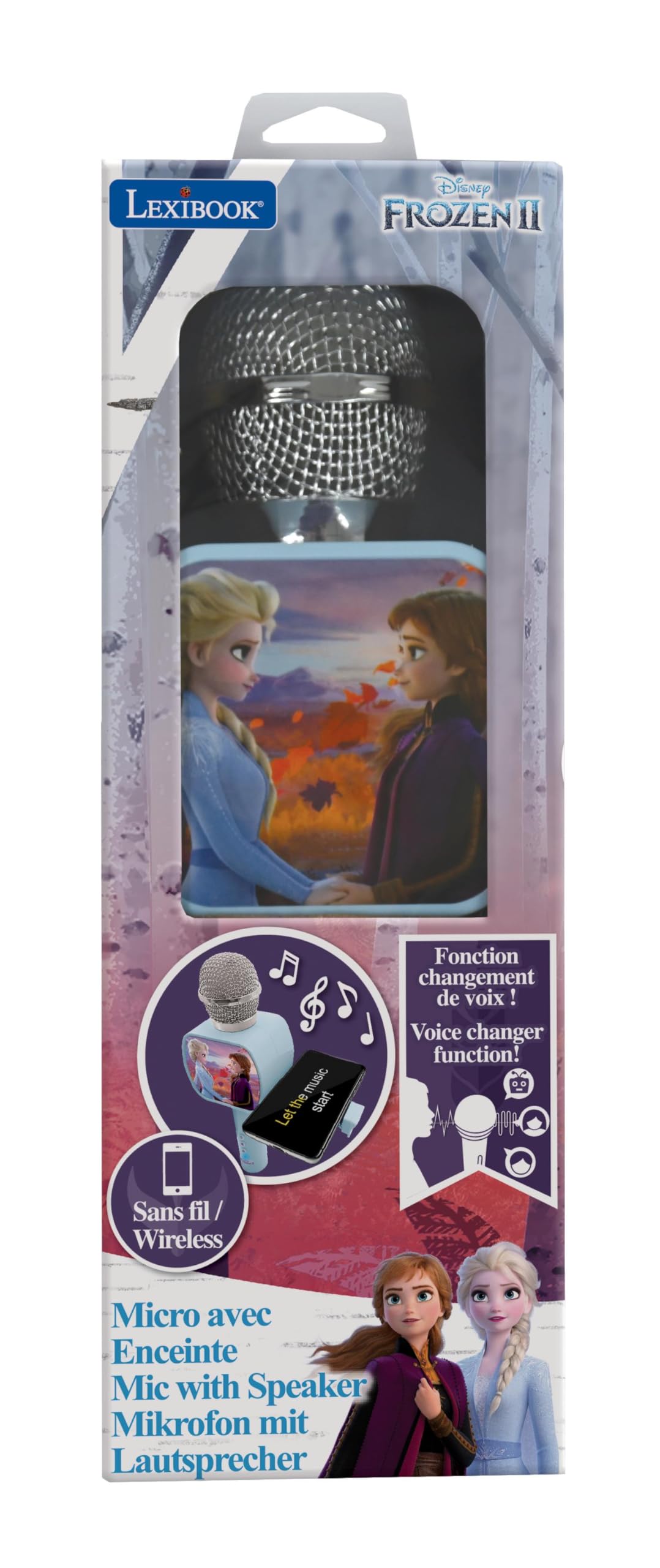 Lexibook Frozen MIC240FZLXB microfono bluetooth blu