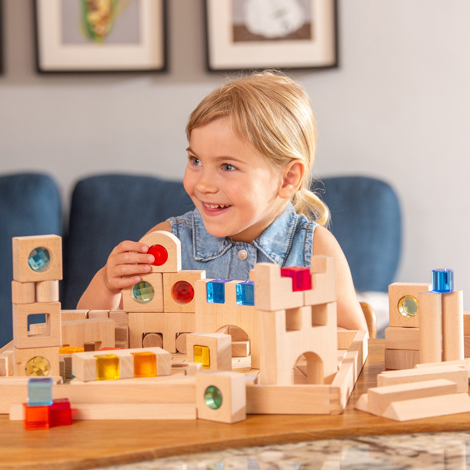 Tickit Wooden Building Gem Blocks Super Set costruzioni