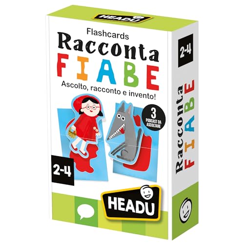 Headu Flashcards Baby Raccontafiabe carte fiabe 12 pezzi 2-4 anni