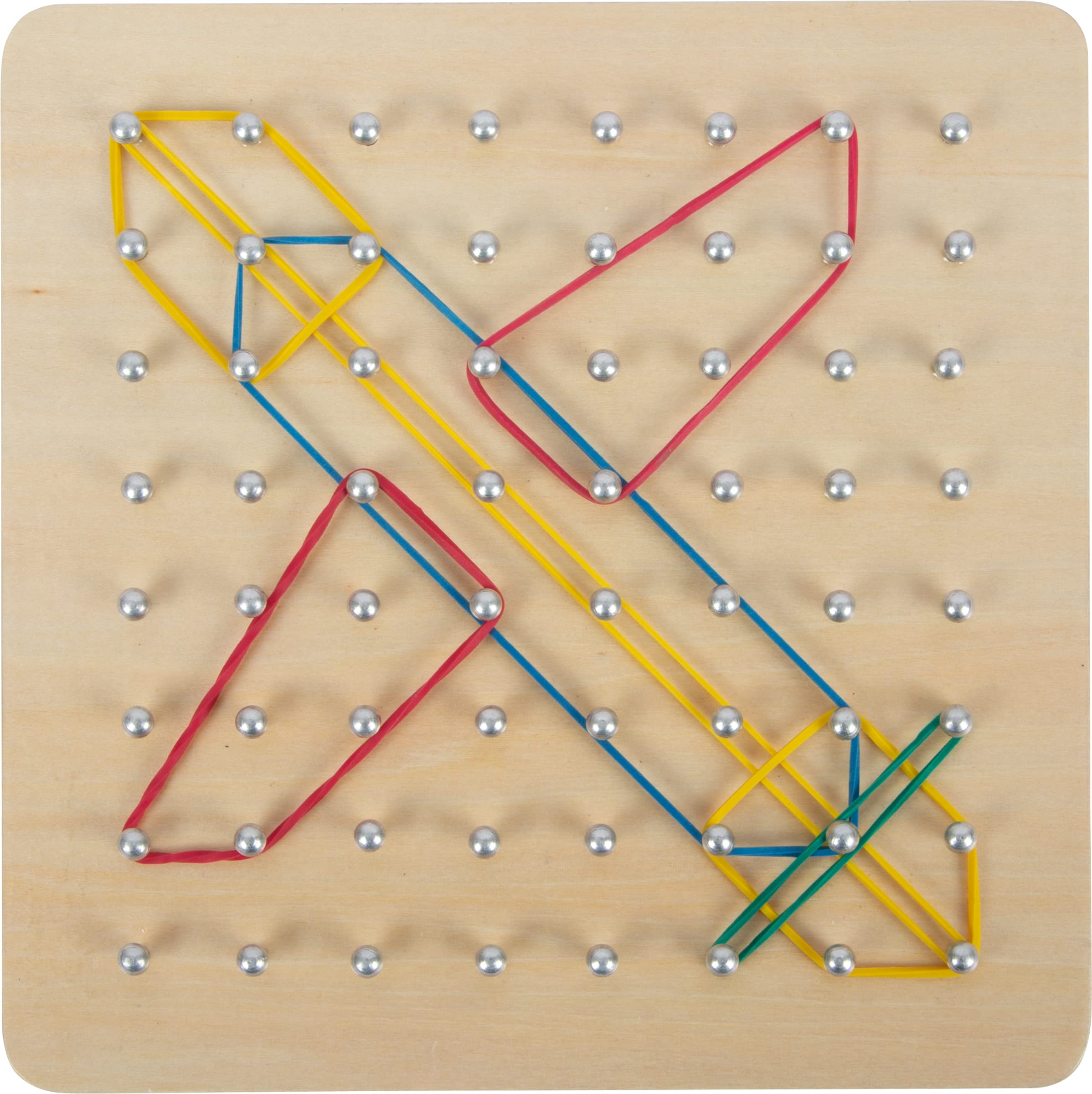 smallfoot geoboard geopiano in legno con elastici e schede