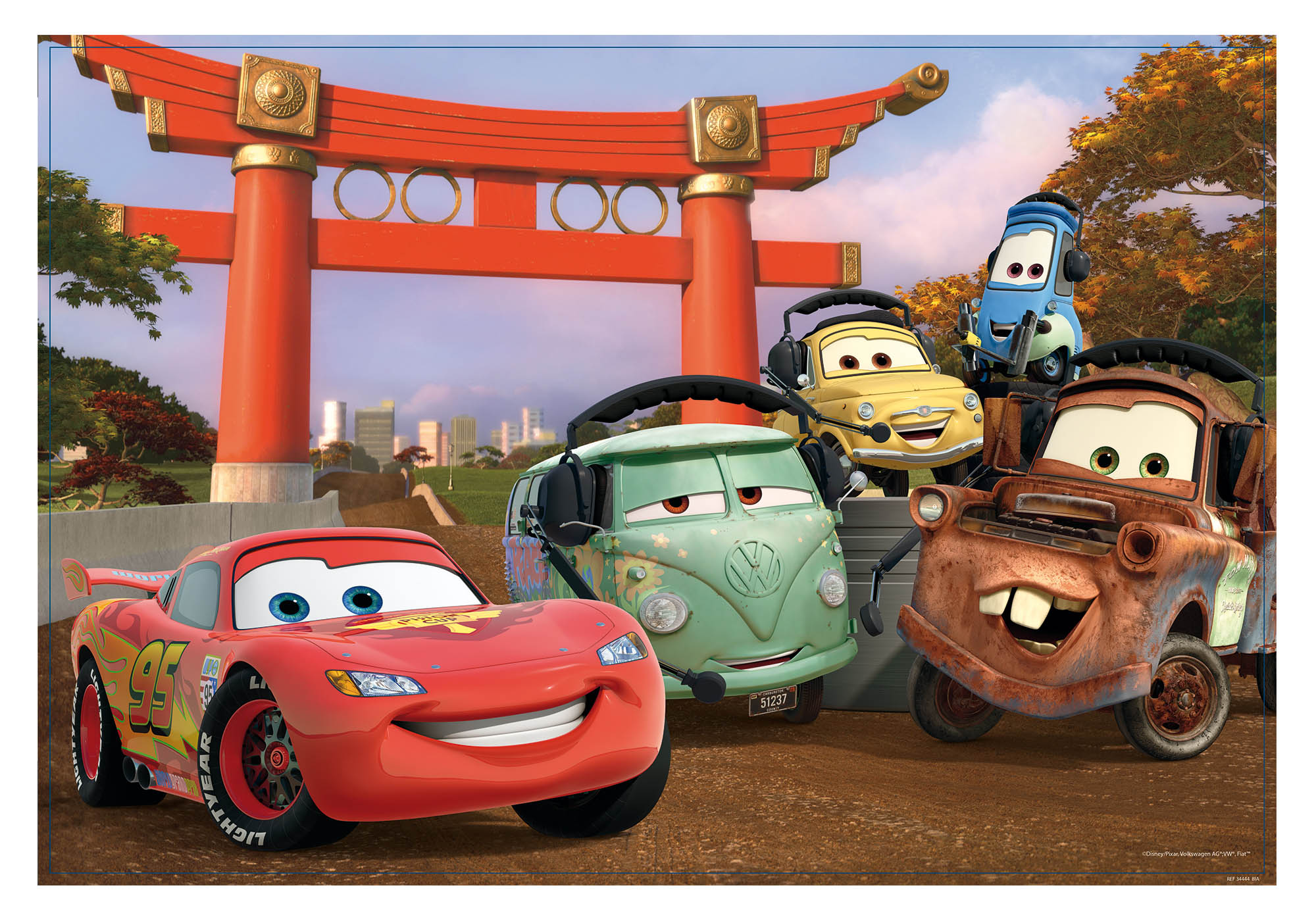 Lisciani Disney Df Plus 108 Cars puzzle bambini double-face