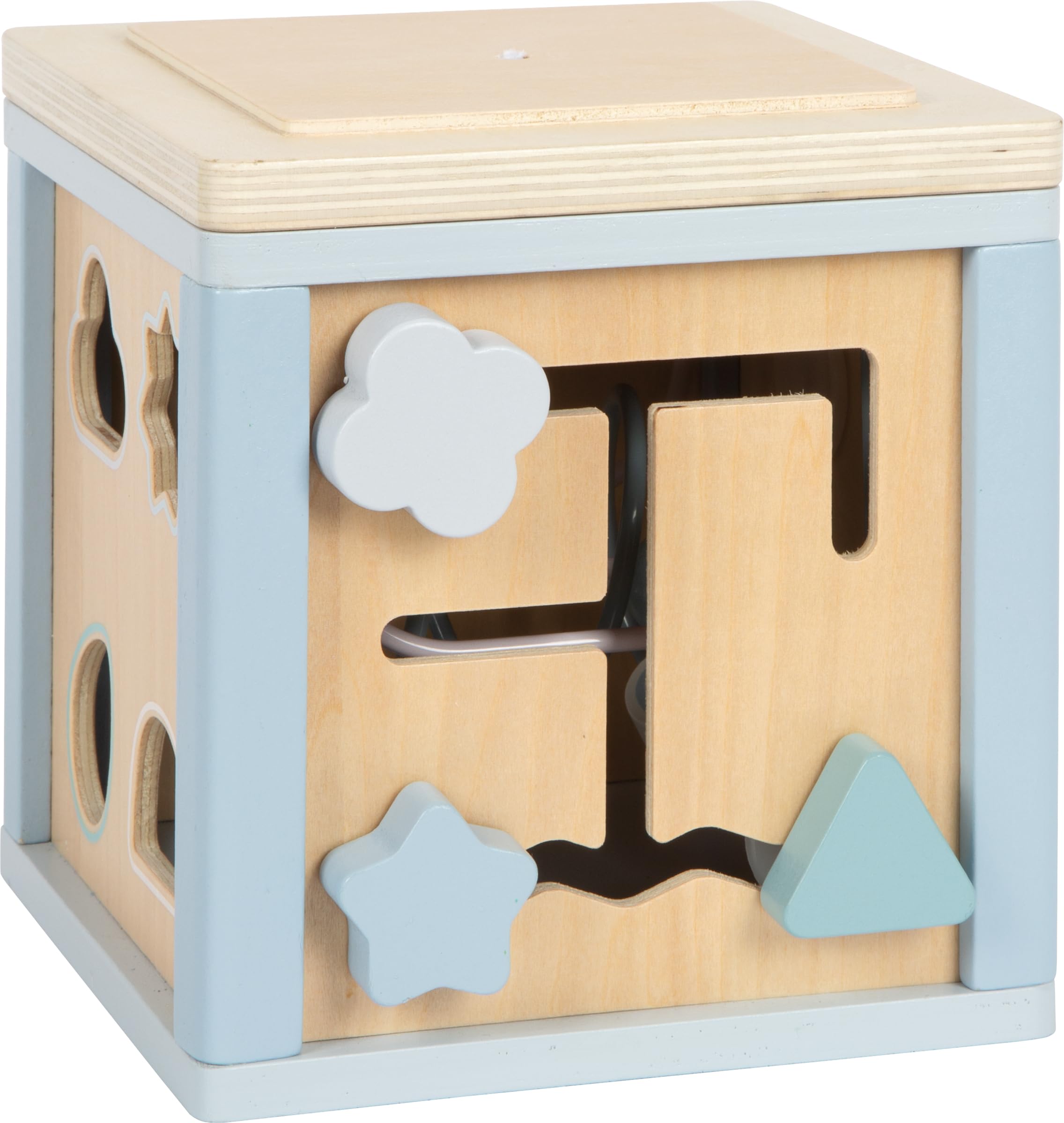smallfoot 12804 dado motricità blu legno 12 mesi