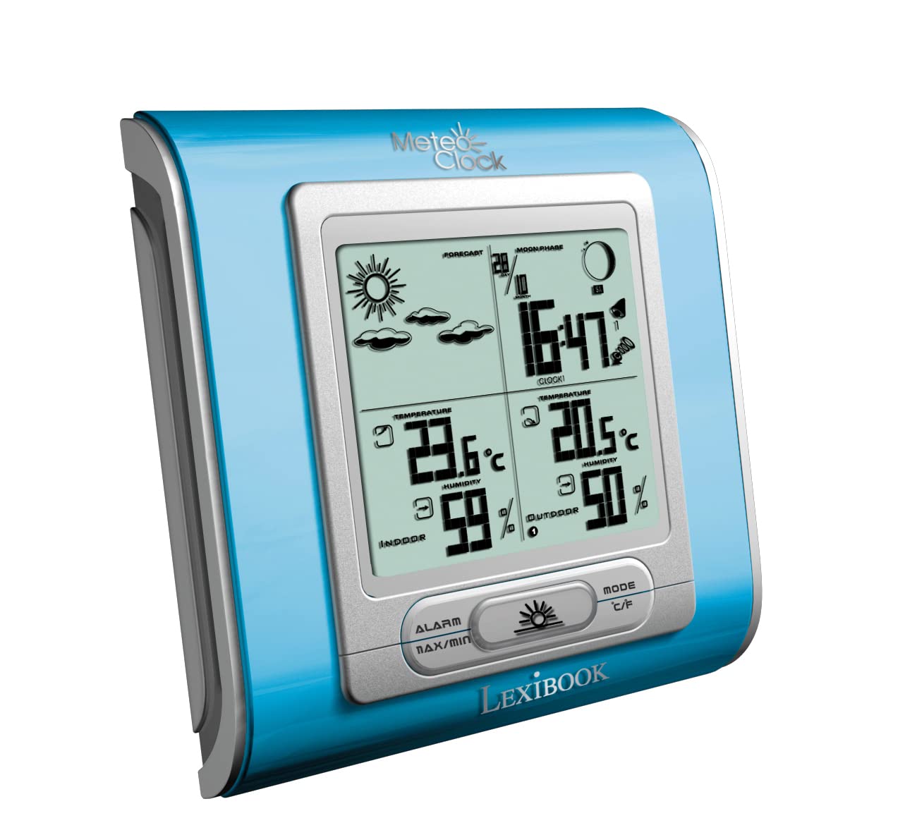 Lexibook MeteoClock Silver SM940 stazione meteo con sensore