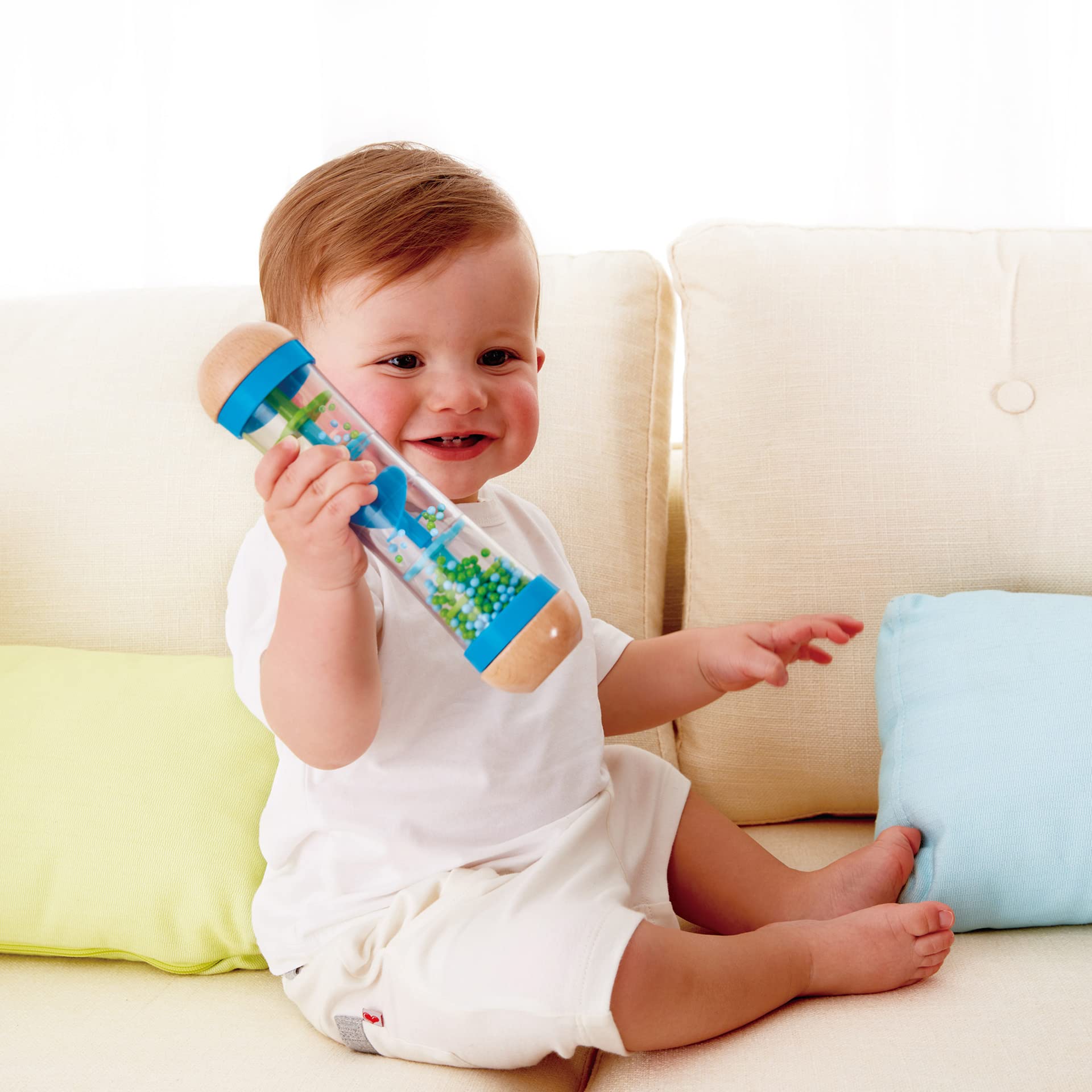 Hape Cascata di Perline bastone pioggia blu neonati