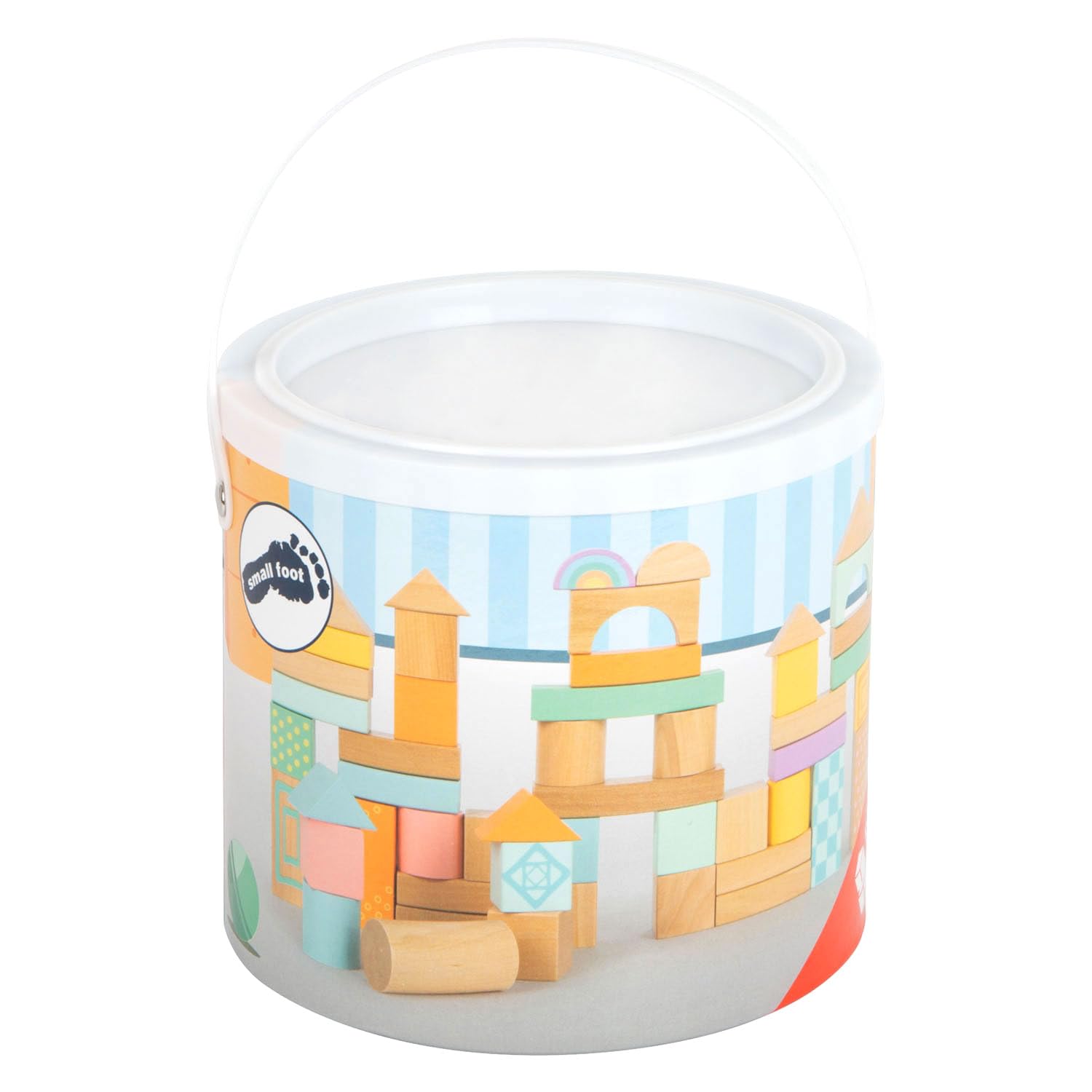 smallfoot Pastello 11722 cubetti costruzioni 50 pezzi legno