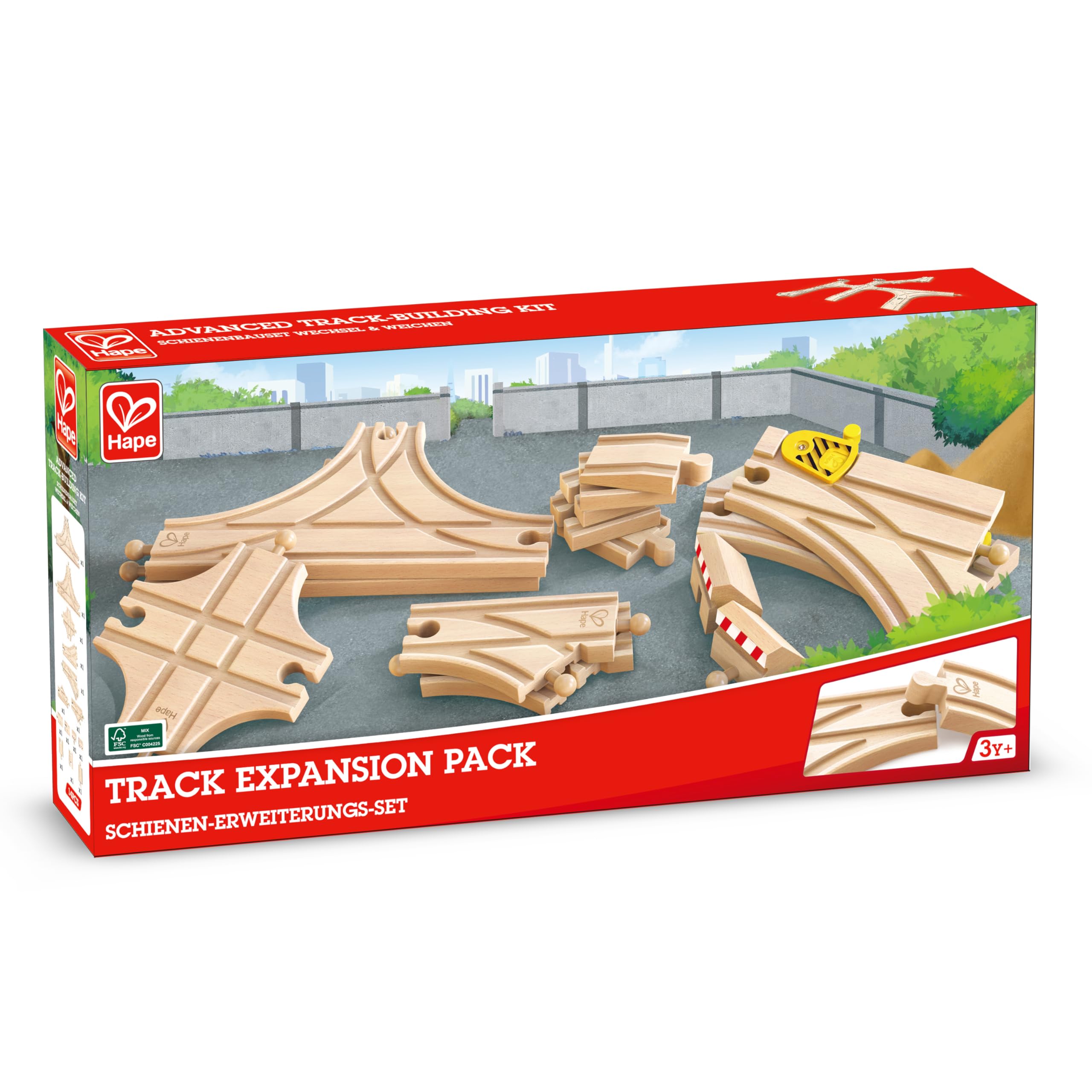 Hape Kit Avanzato binari treno legno con scambi