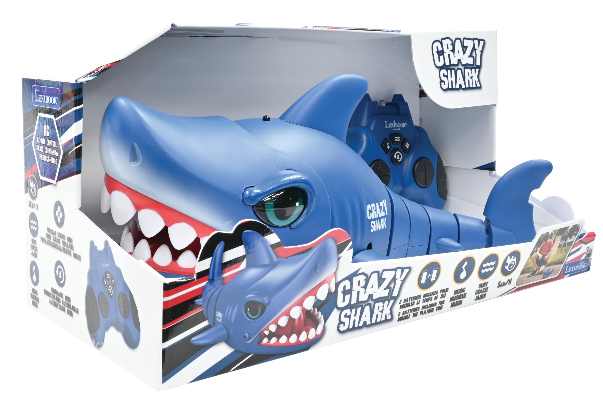 Lexibook Crazy Shark SHARK01 squalo telecomandato blu 5 km/h