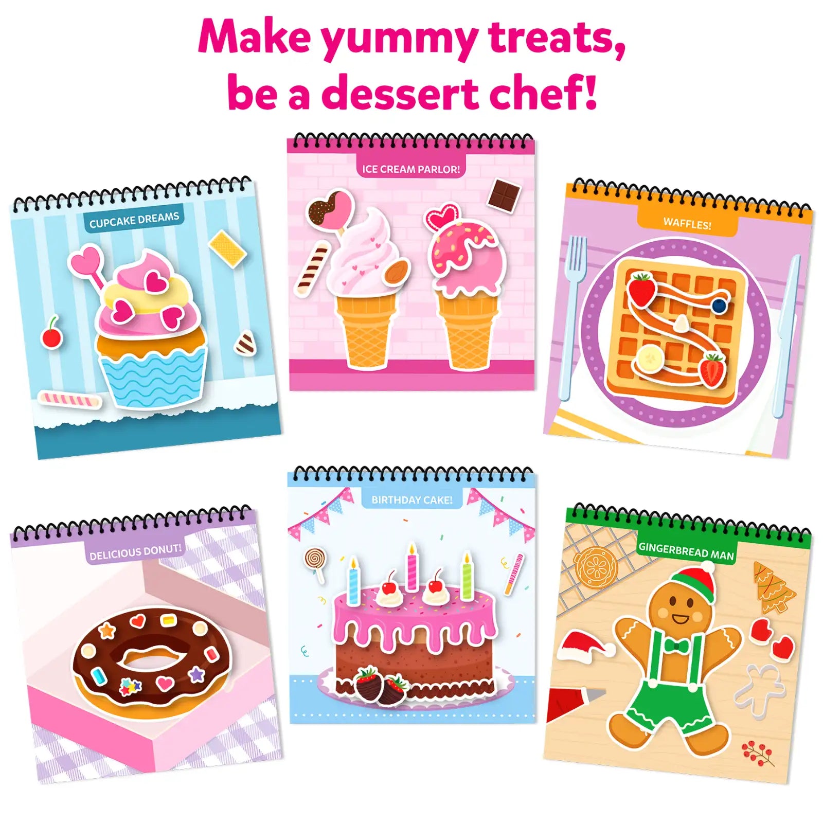 Skillmatics Peelies Dessert Chef libro adesivi 100+ dolci 3+