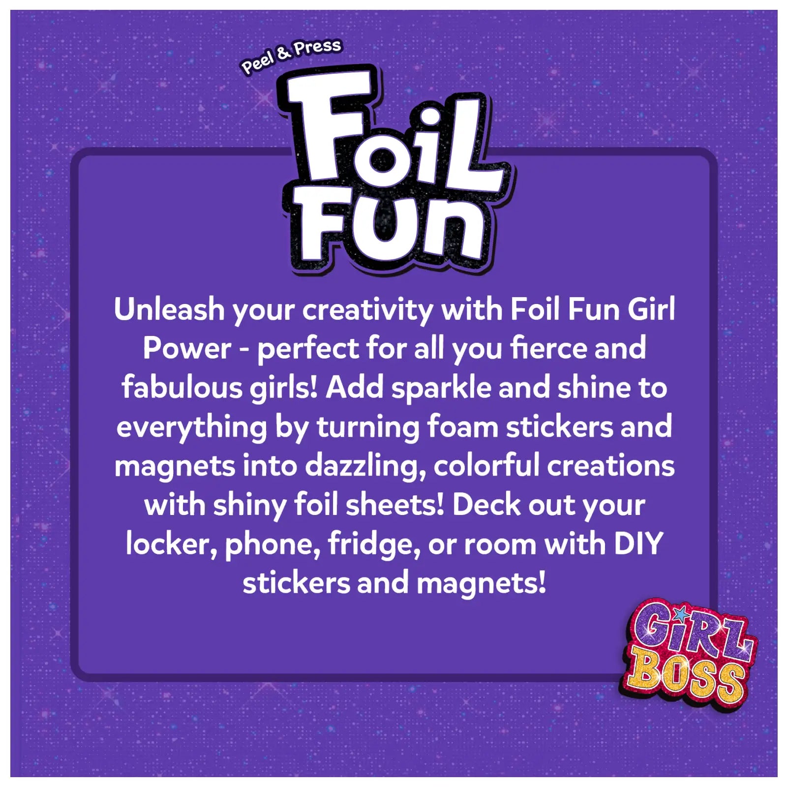 Skillmatics Foil Fun Girl Power kit foil magnetico 7-13 anni