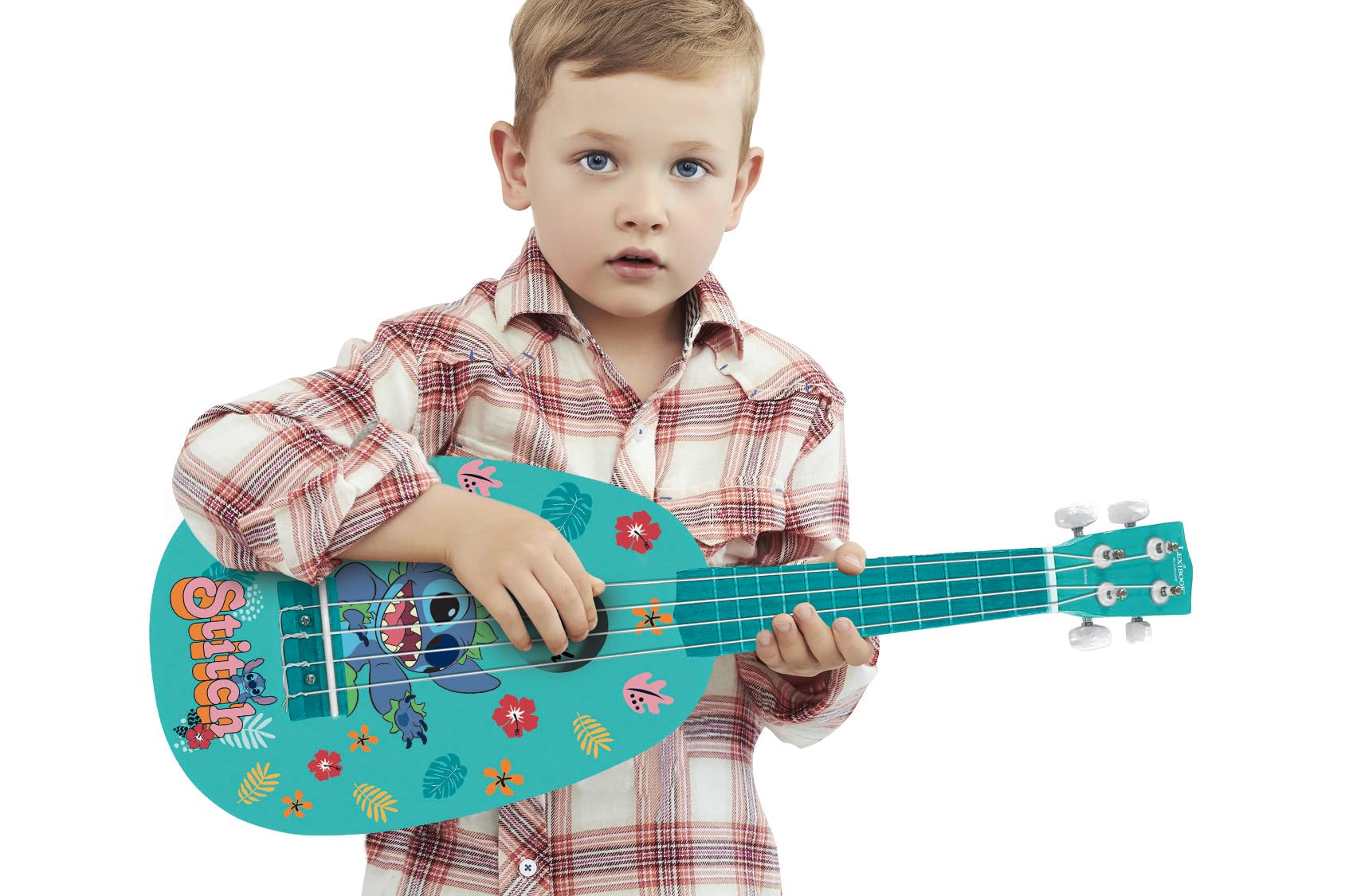 Lexibook Disney Stitch K230D ukulele bambini in legno blu