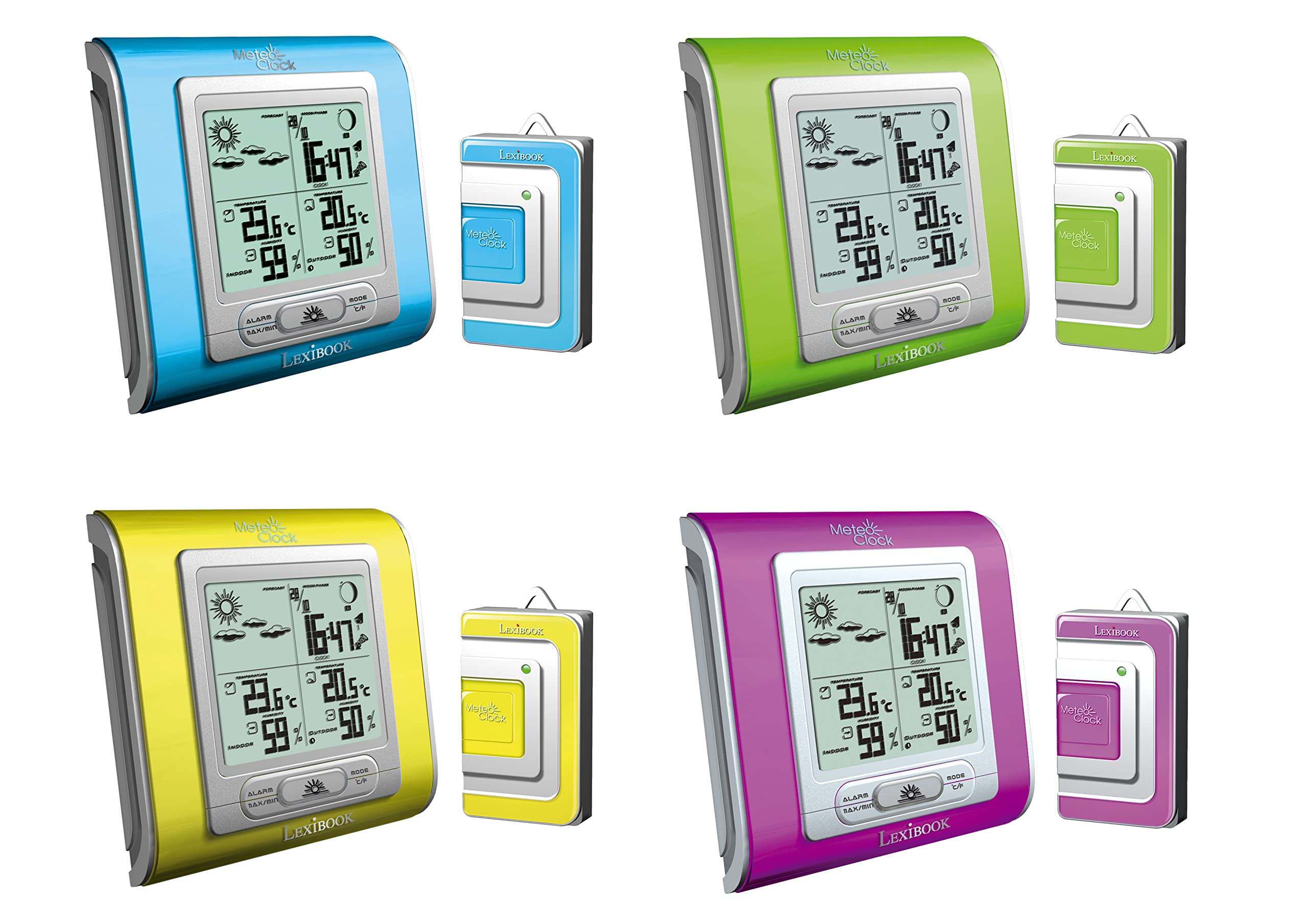 Lexibook MeteoClock Silver SM940 stazione meteo con sensore