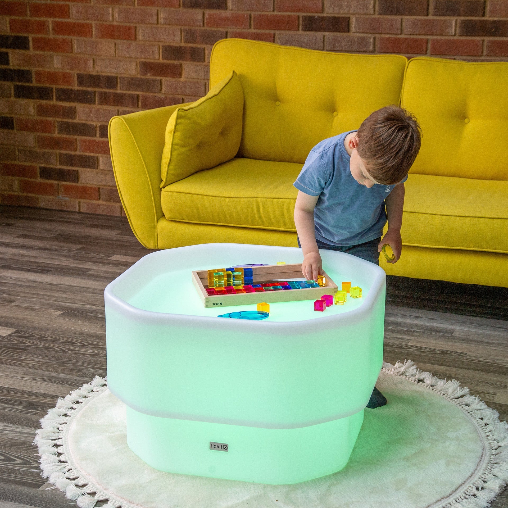 Tickit Discovery Glow Mini Tuff Table tavolo luminoso a luce