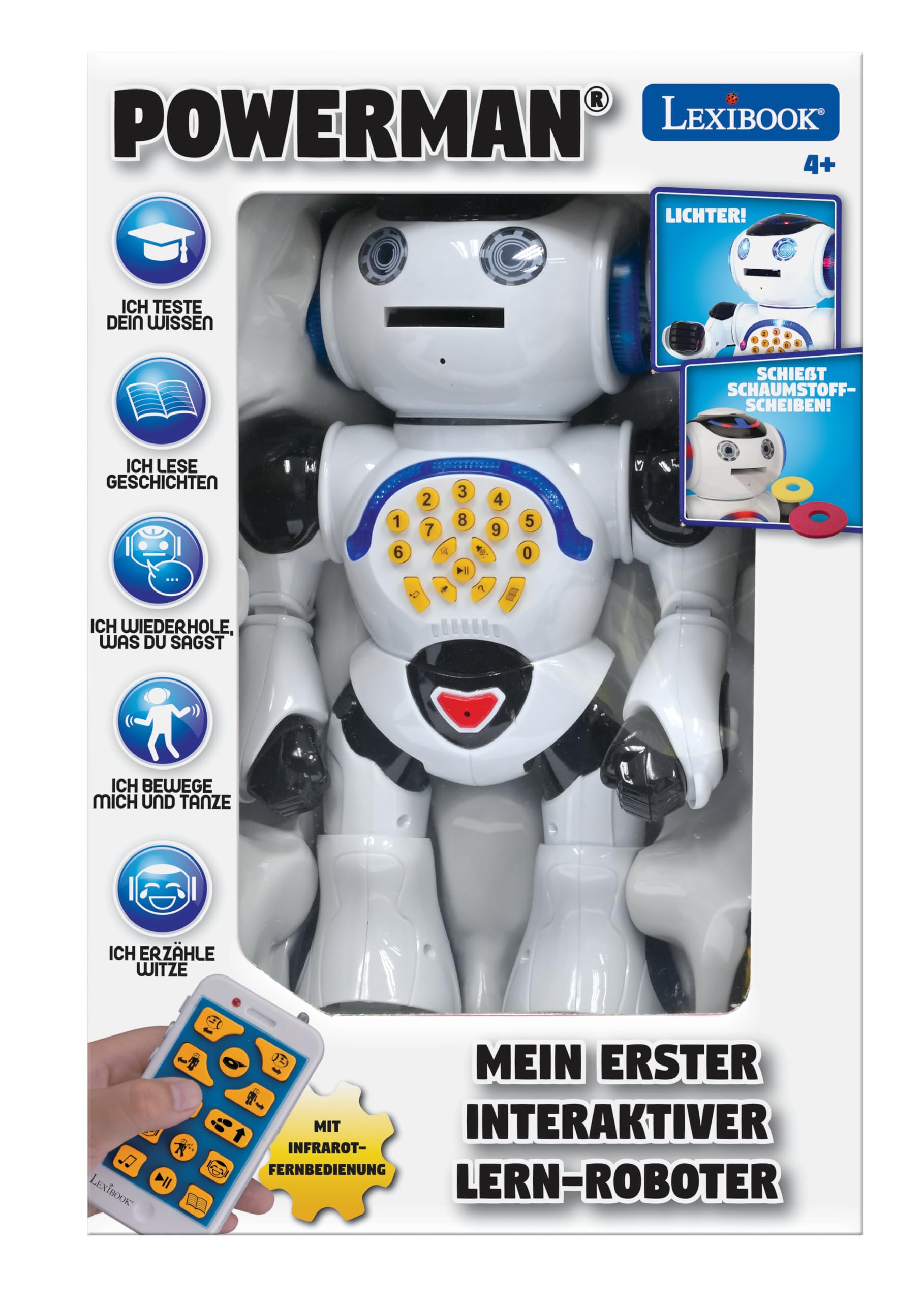 Lexibook Power Powerman robot giocattolo tedesco