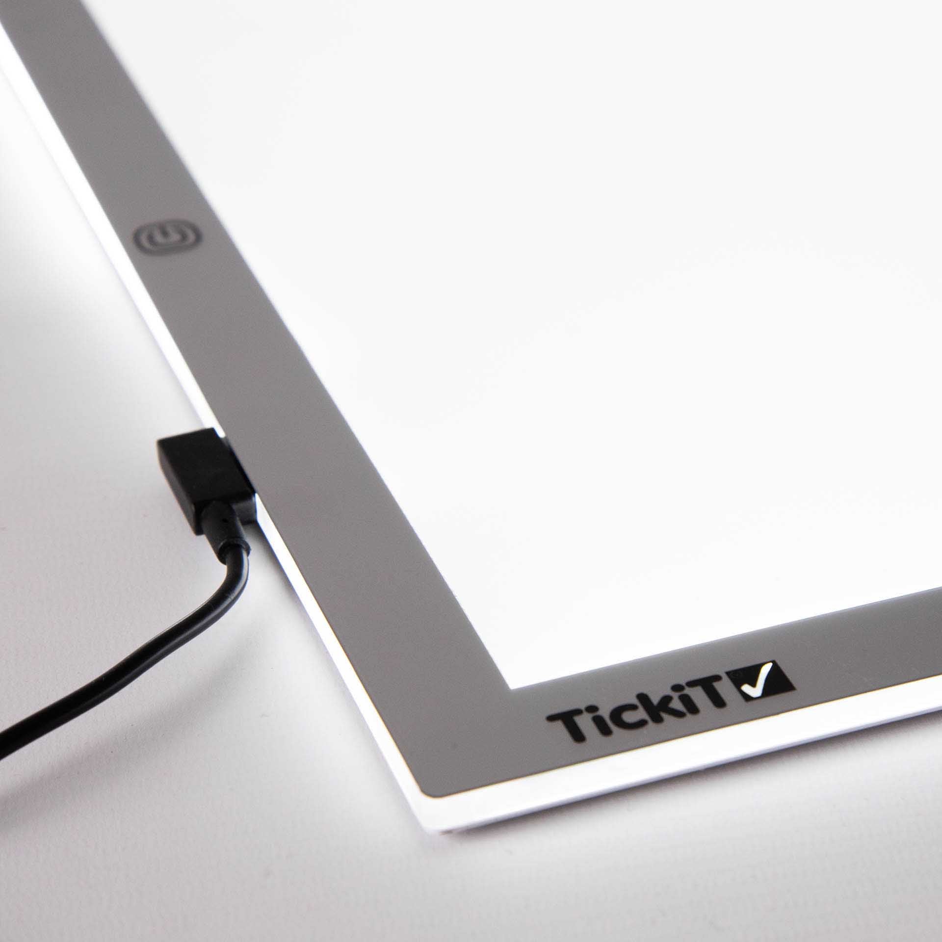 Tickit A2 Light Panel Cover Bundle pannello luminoso con vassoio