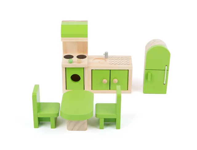 small foot 10873 mobili cucina casa bambole legno 6 pezzi