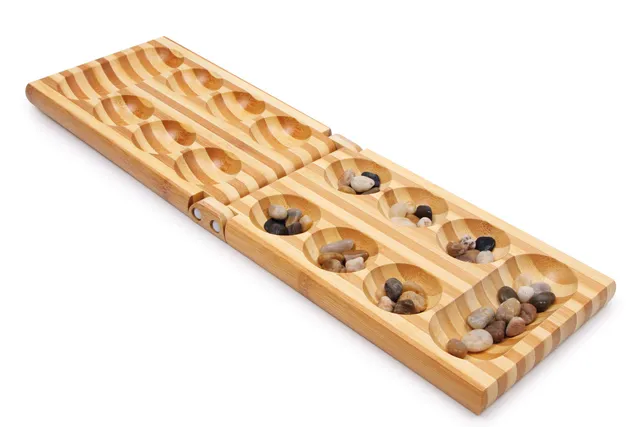 smallfoot Kalaha gioco da tavolo in legno con pietre