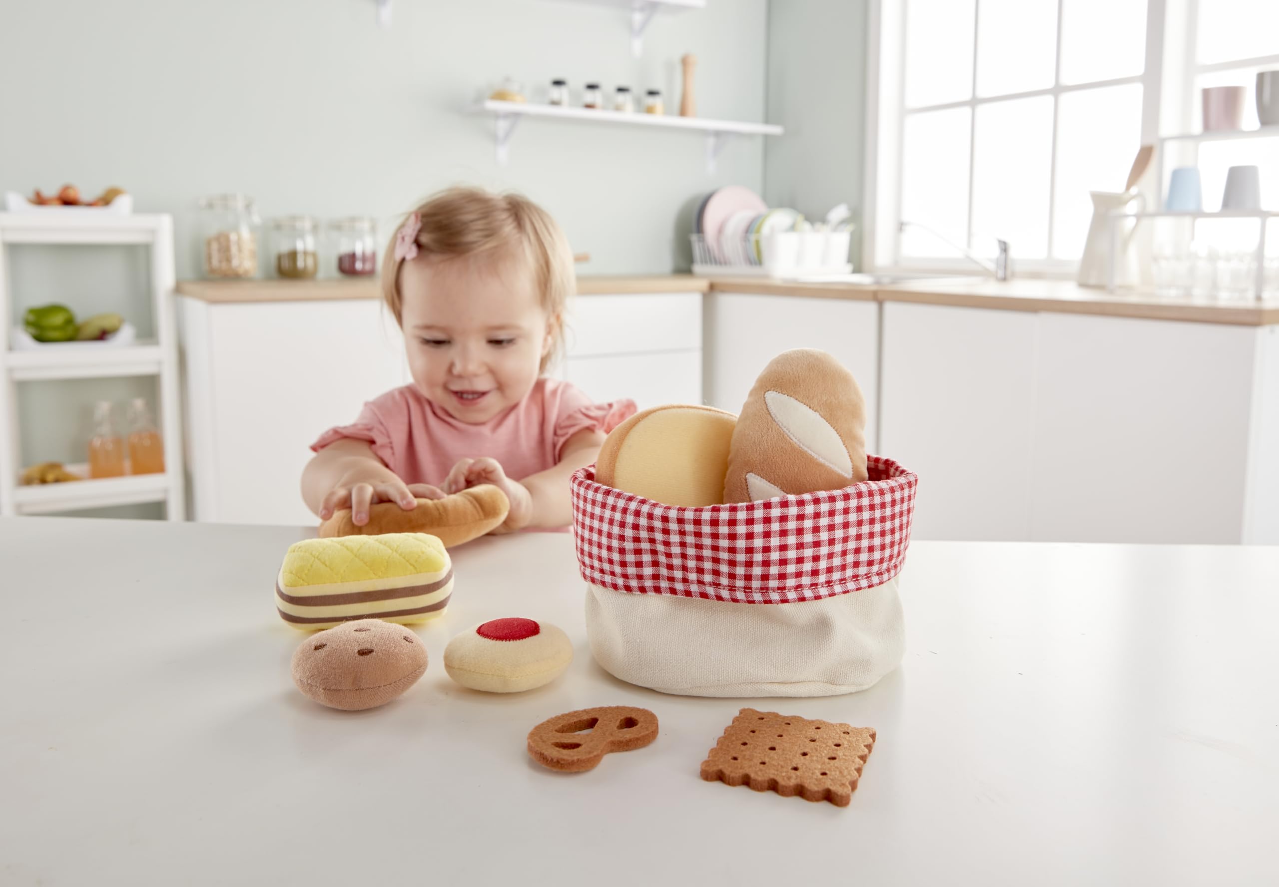 Hape E3168 cesto pane giocattolo feltro 18 mesi