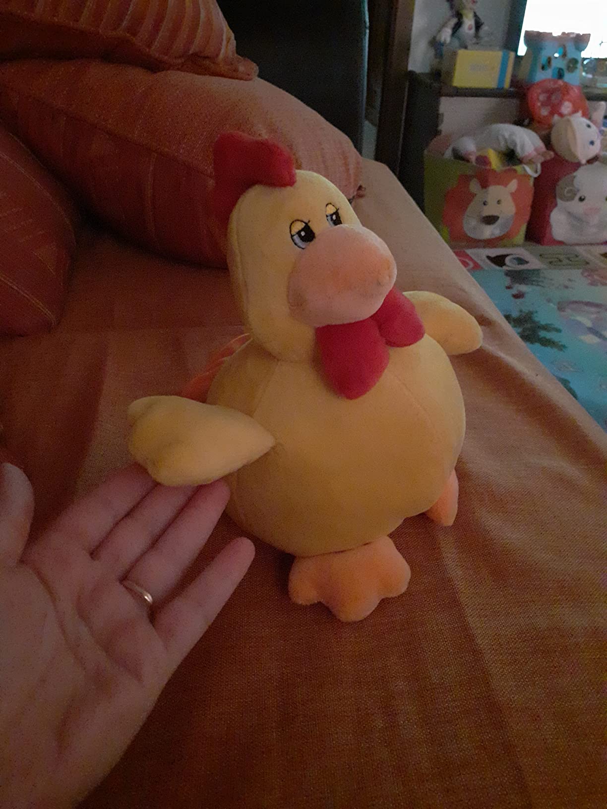 smallfoot Frieda gallina peluche sensoriale 21 cm