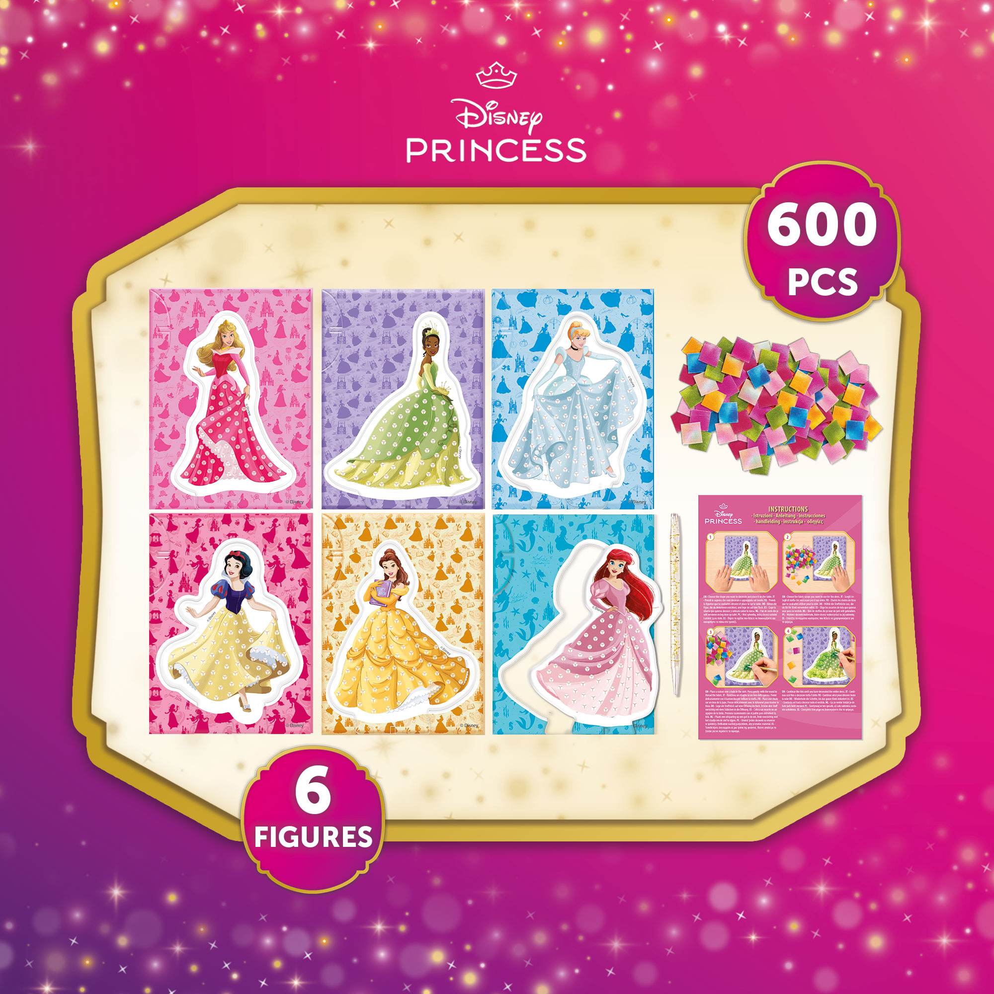 Princess Poke Art gioco creativo principesse in stoffa