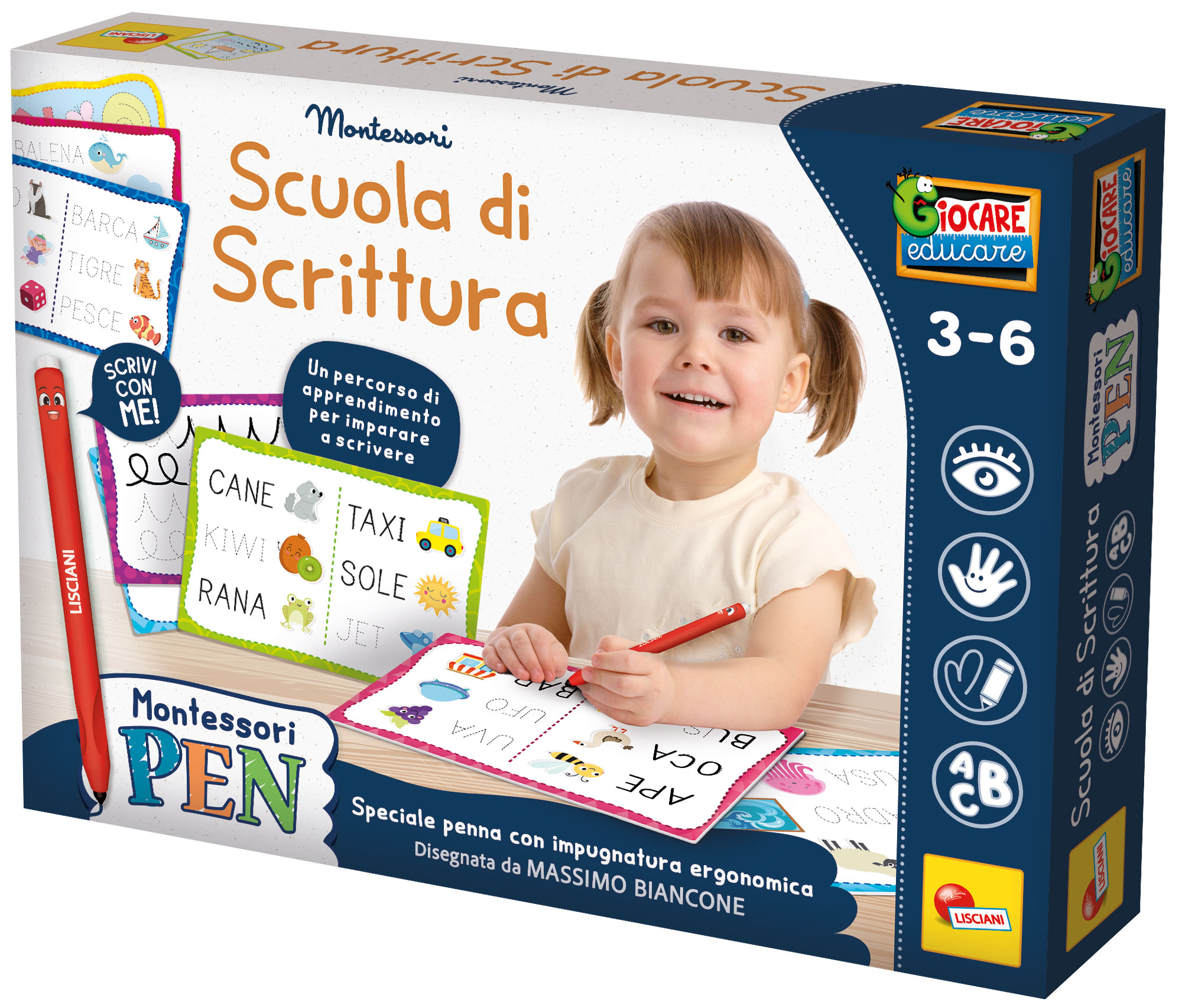 Lisciani Montessori Pen Scuola di Scrittura kit