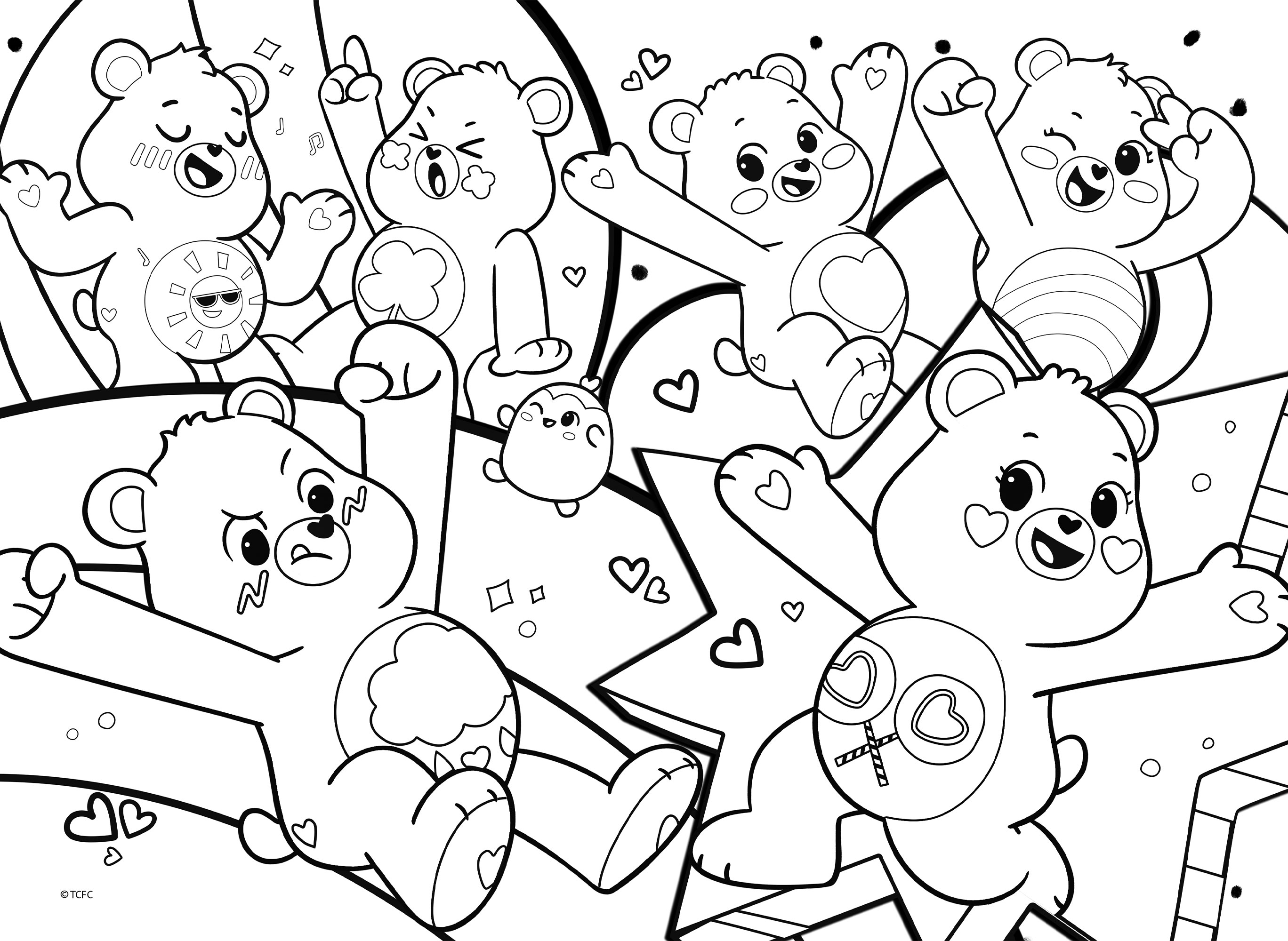Lisciani Care Bears Df M-Plus 48 puzzle 48 pezzi da colorare