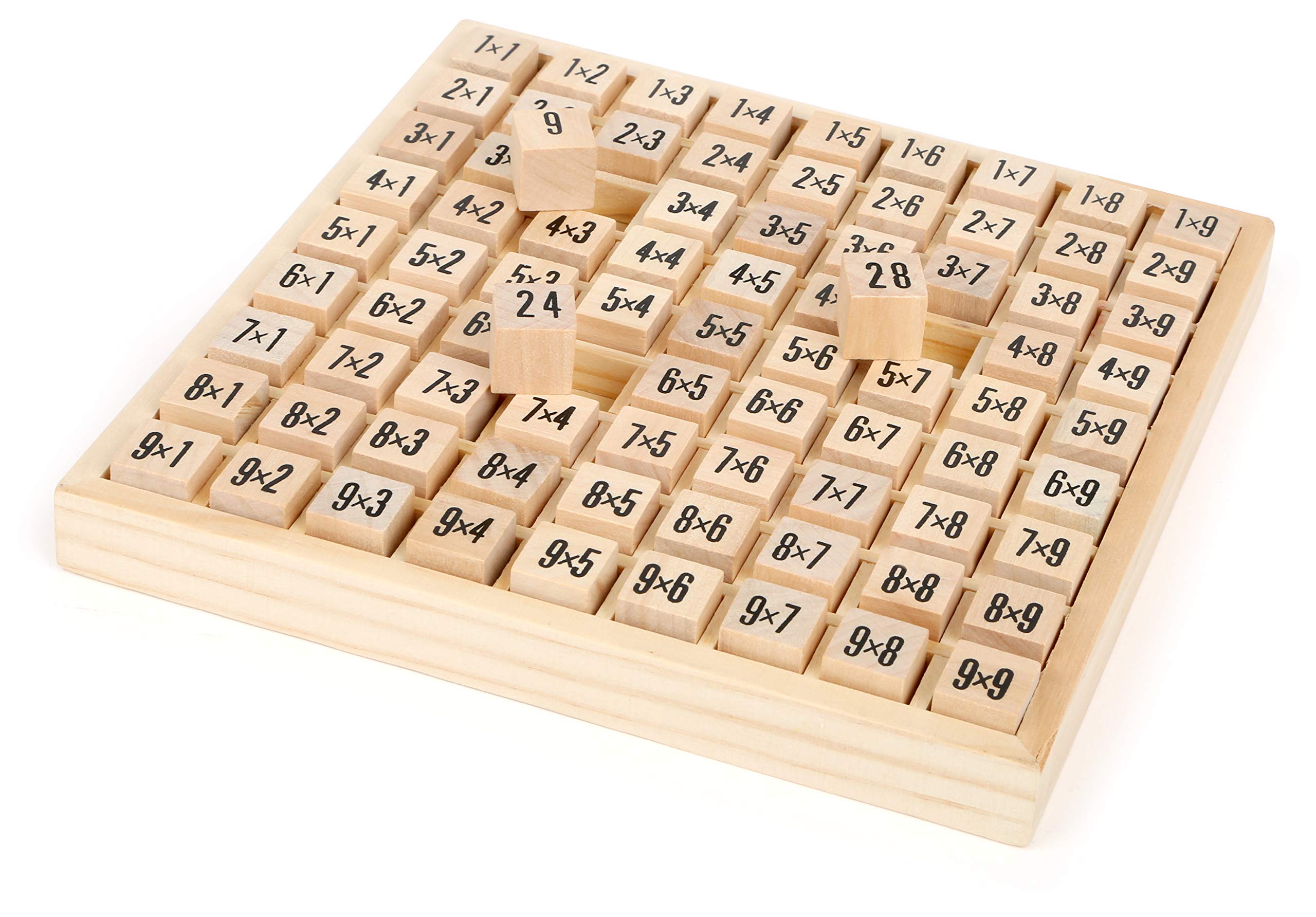 small foot 7583 impara tabelline gioco legno 81 dadi