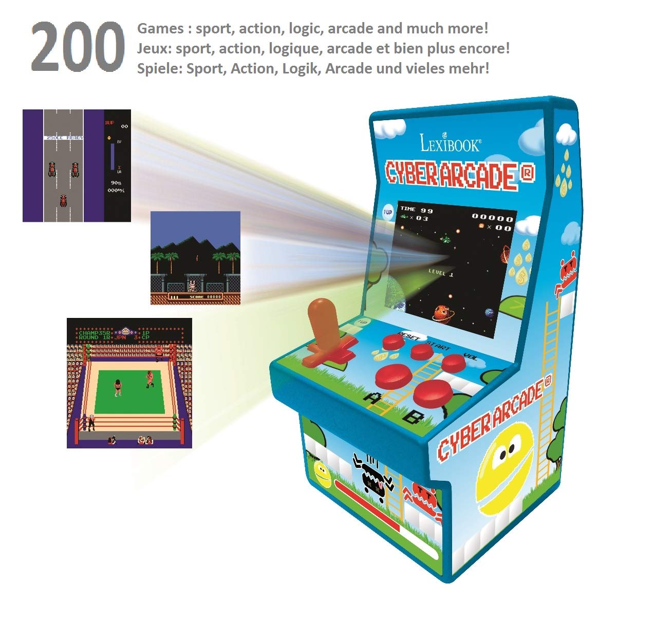 Lexibook Cyber Arcade JL2940 console portatile 200 giochi