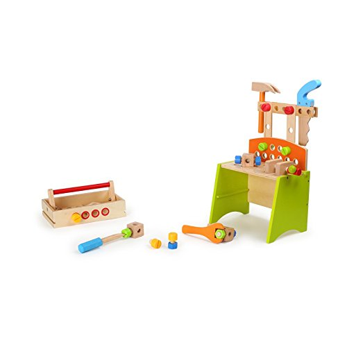 smallfoot 5840 banco lavoro deluxe legno bambini