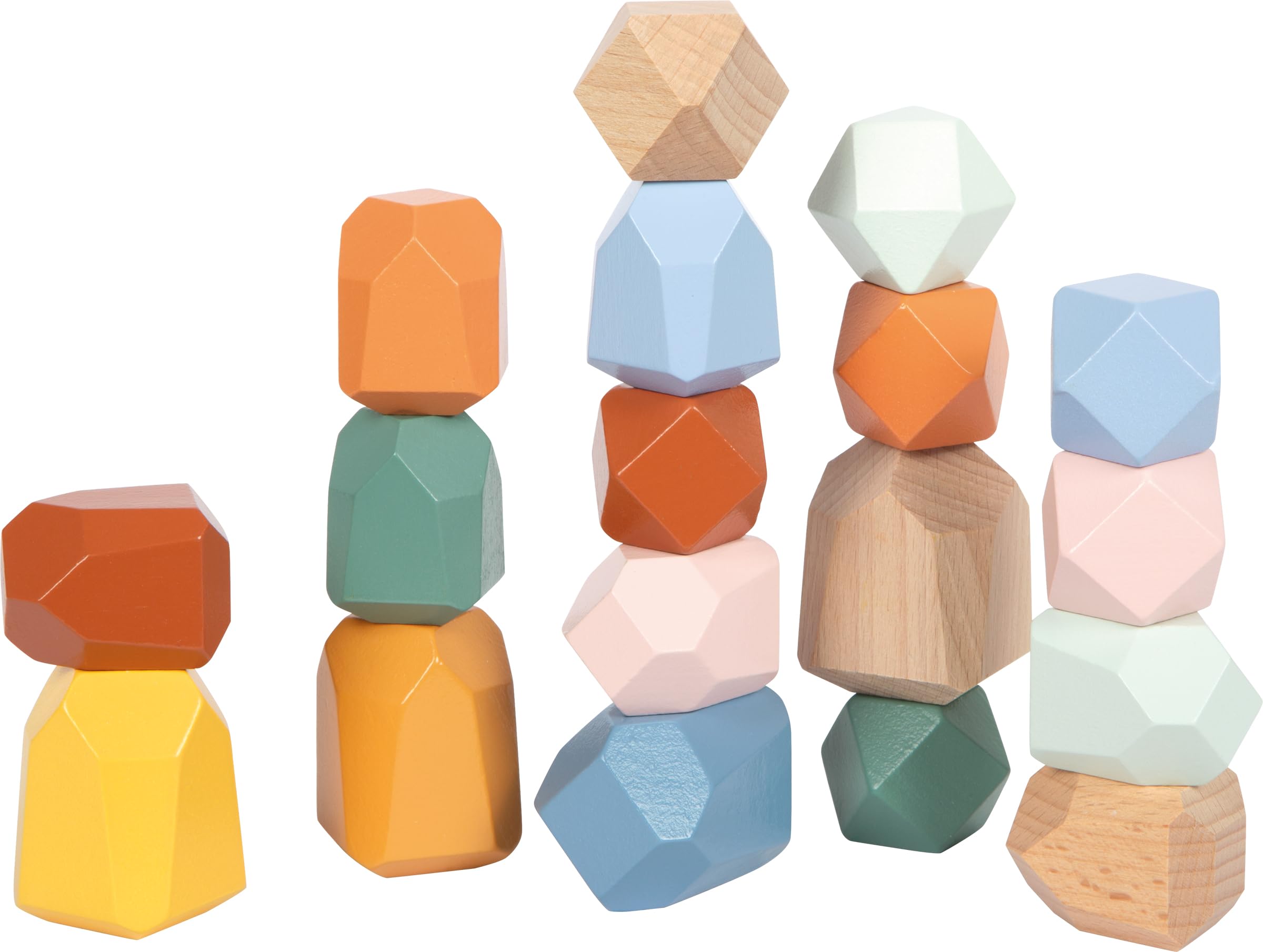 smallfoot 11704 Animali Safari Gioco Impilabili Legno 7 Pezzi