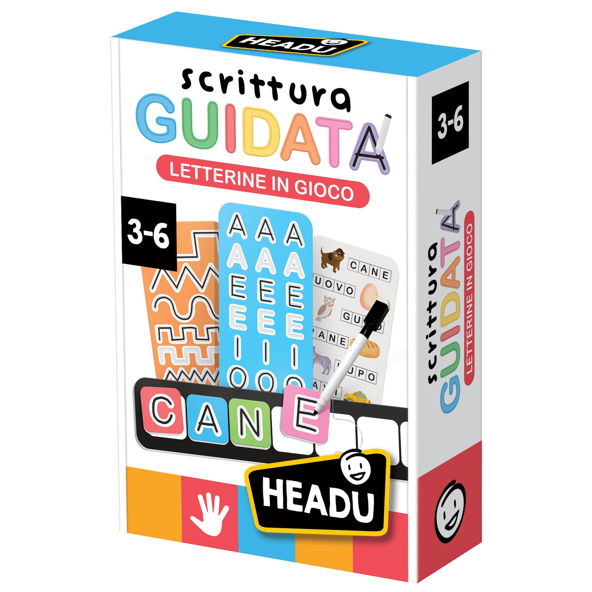 Headu Letterine in Gioco scrittura guidata alfabeto 3-6 anni