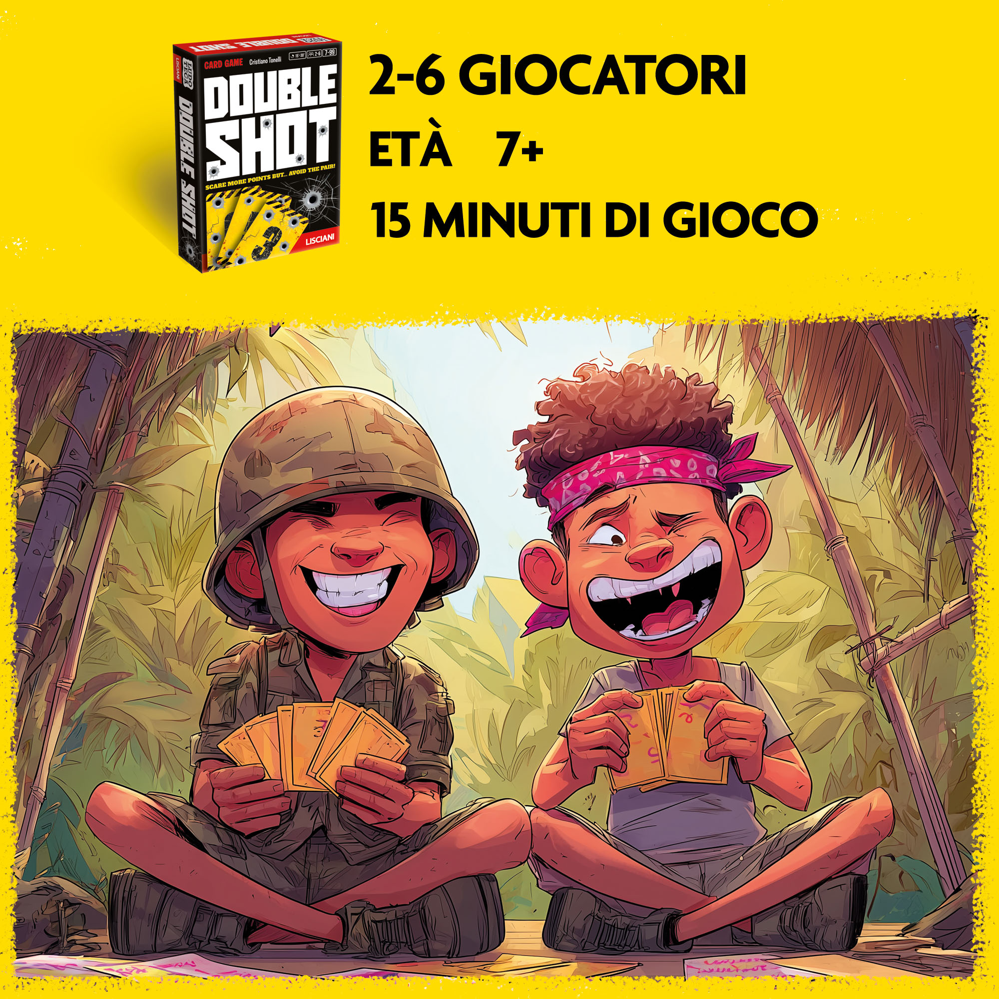 Lisciani Ludoteca Double Shot gioco di carte di velocita