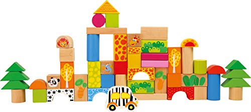 smallfoot Zoo cubetti costruzioni legno 50 pezzi animali