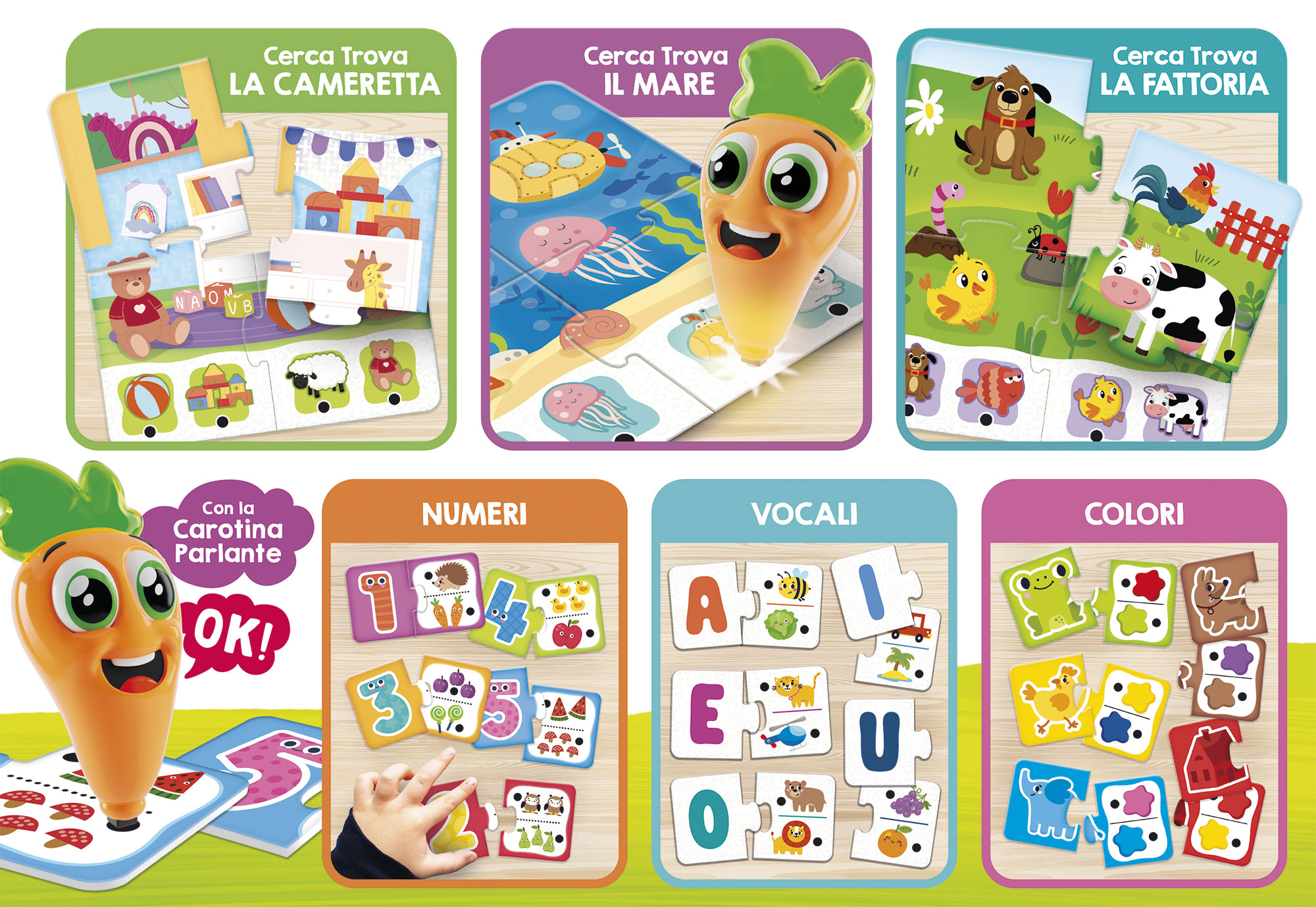 Lisciani Carotina Baby Penna Parlante 20 giochi educativi logica
