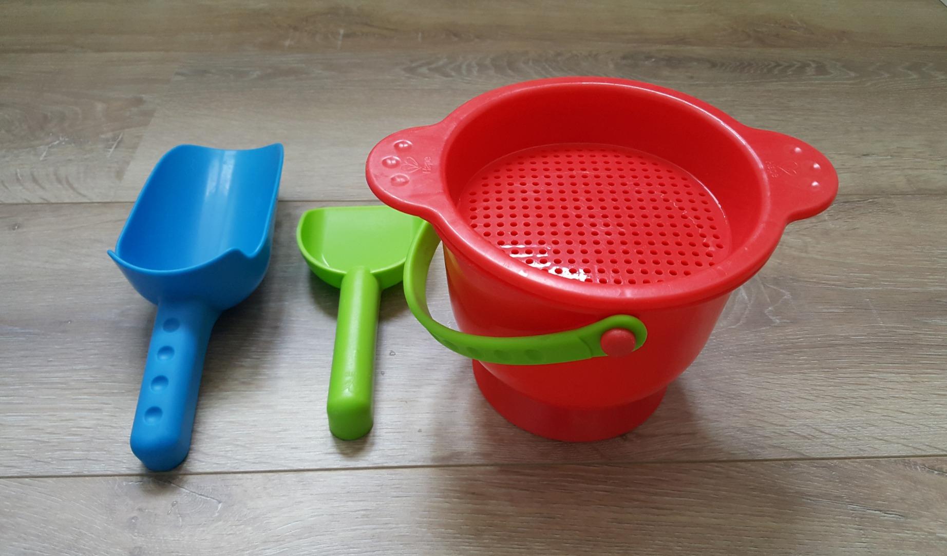 Hape Secchiello Piccolo Gioco Spiaggia Verde per Sabbia e Acqua