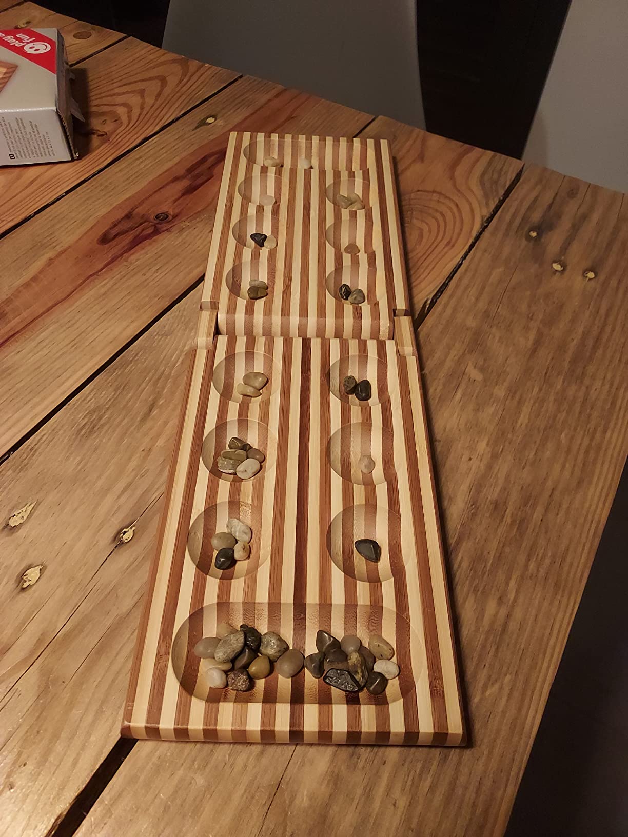 smallfoot Kalaha gioco da tavolo in legno con pietre