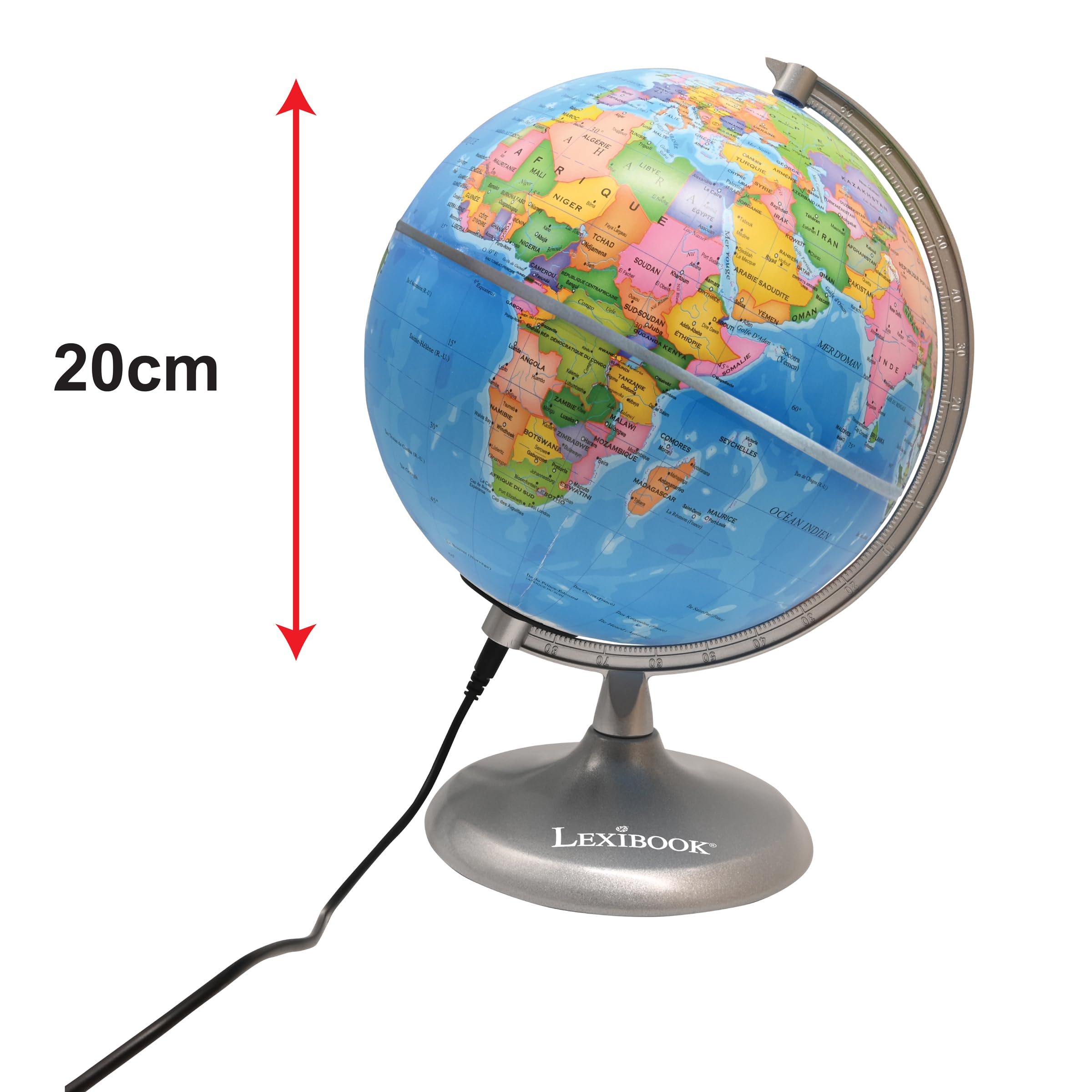 Lexibook globo giorno e notte luminoso costellazioni USB