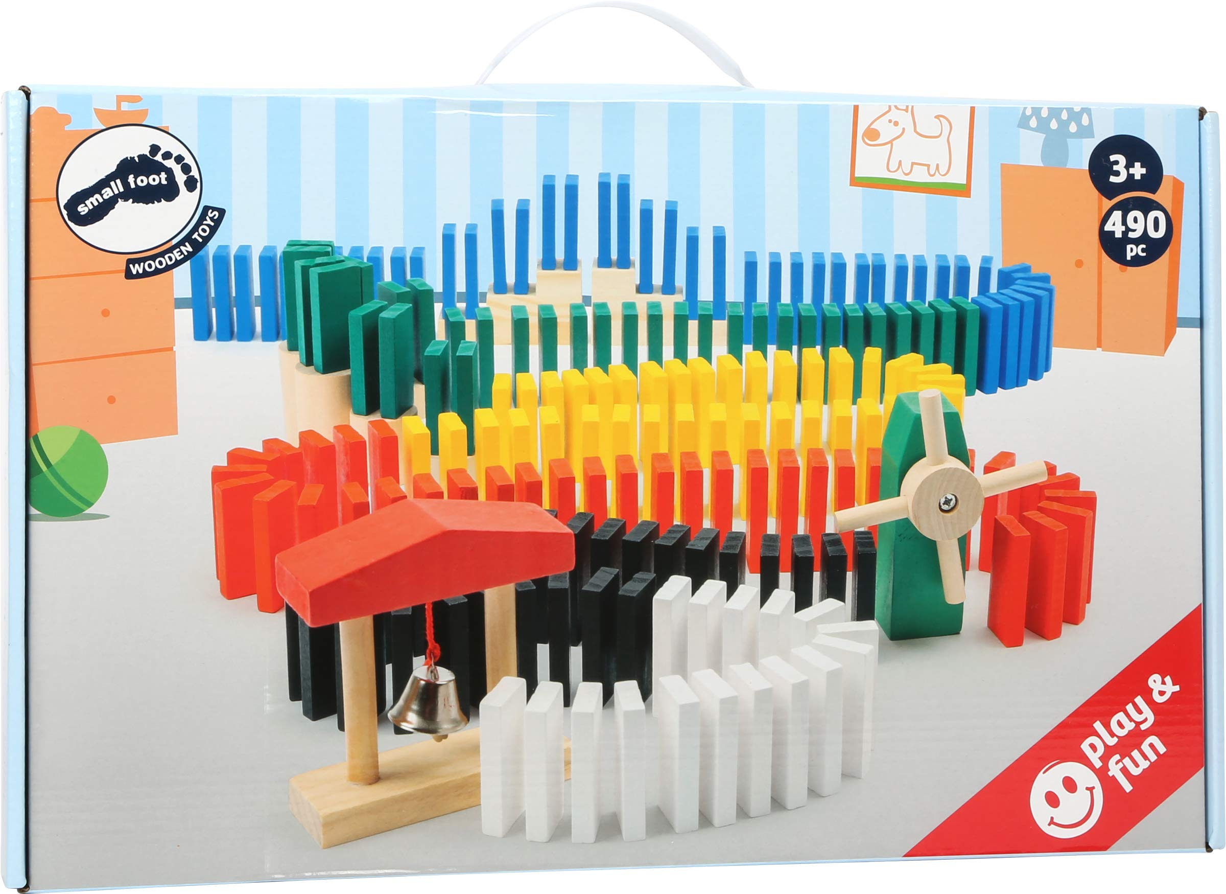 smallfoot 11402 Domino Rally domino legno 490 pezzi