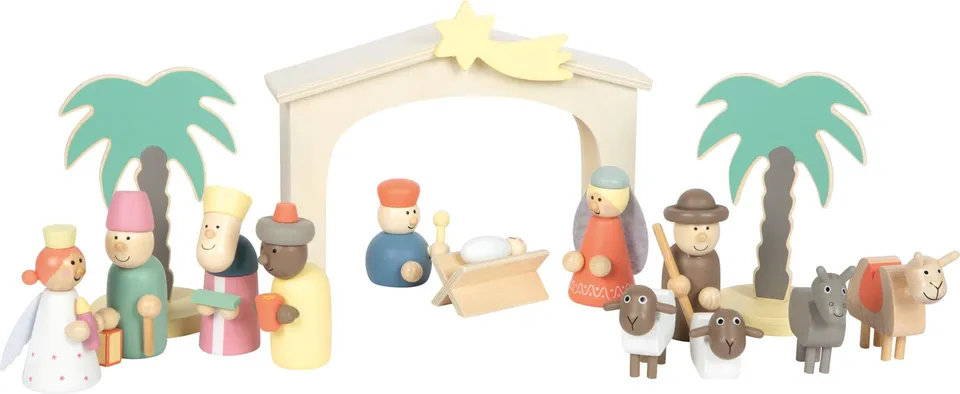 smallfoot Natale 12689 Presepe presepe legno gioco dai 3 anni