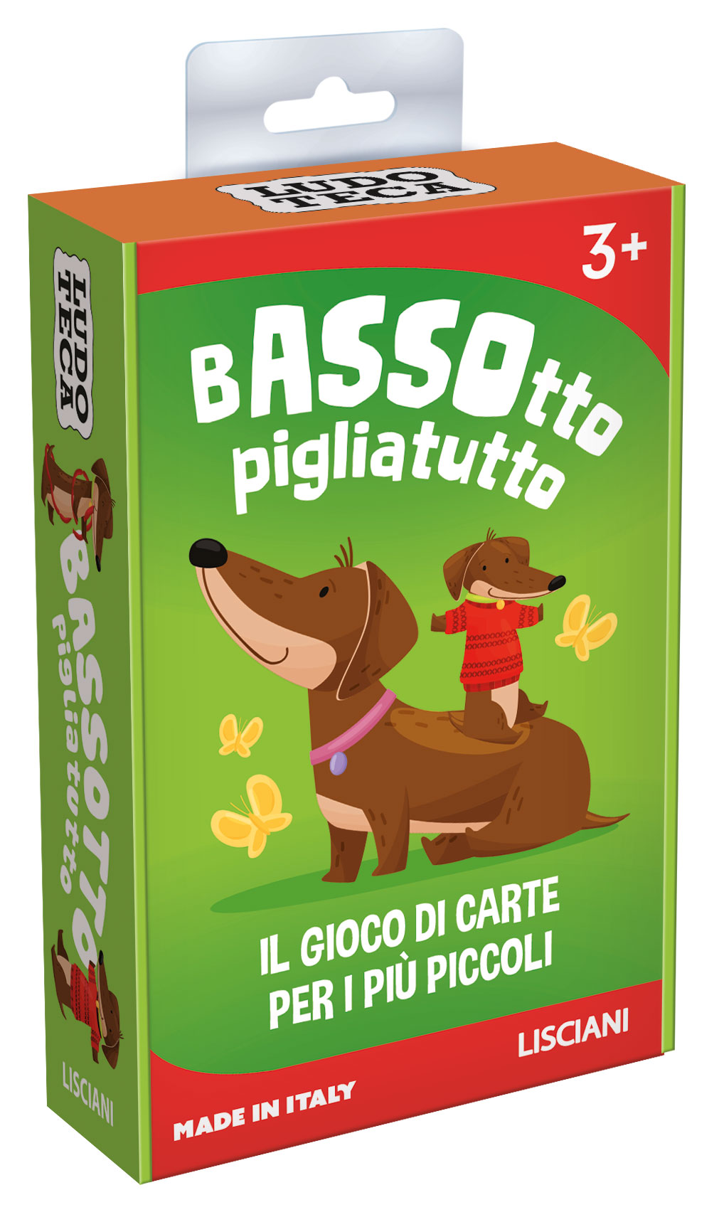 Lisciani Ludoteca carte bambini Bassotto Pigliatutto asso