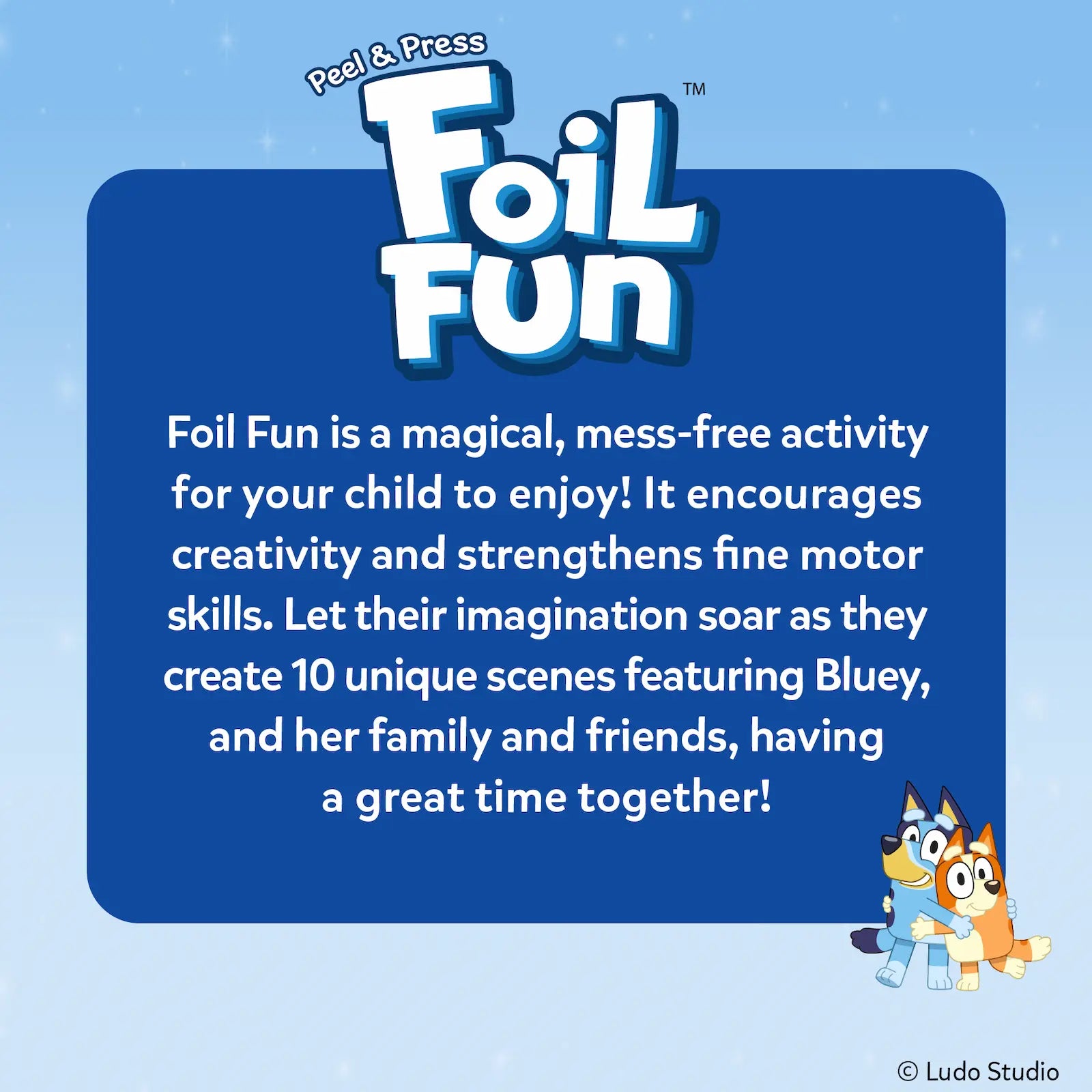 Skillmatics Foil Fun Bluey World of Animals kit foil