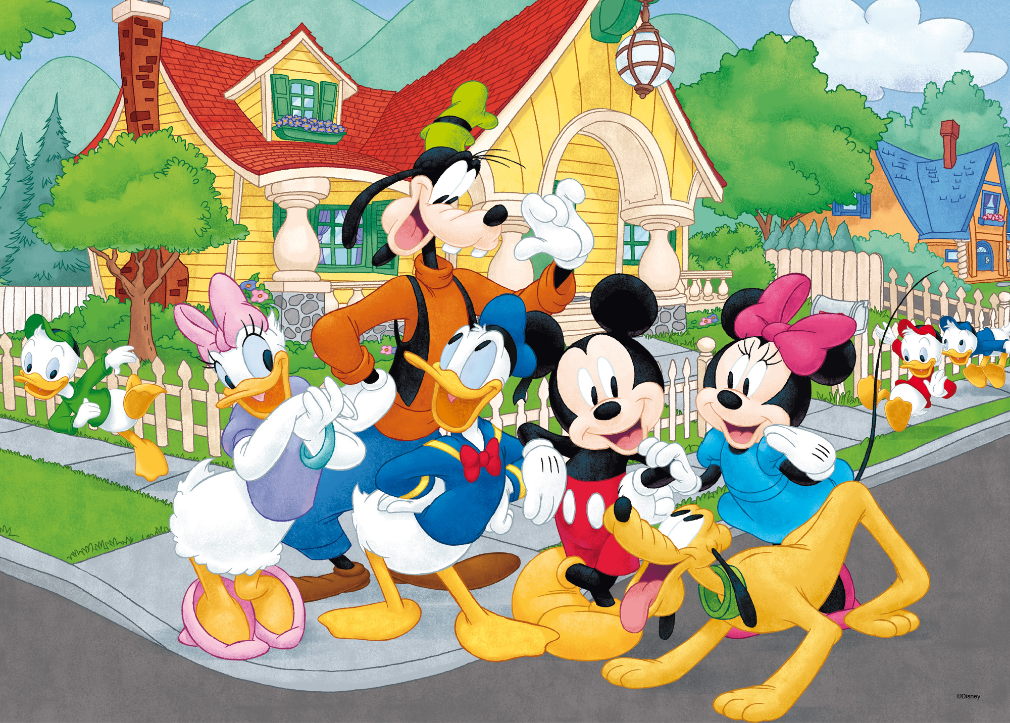 Lisciani Disney Maxi Floor 60 Mickey puzzle double-face