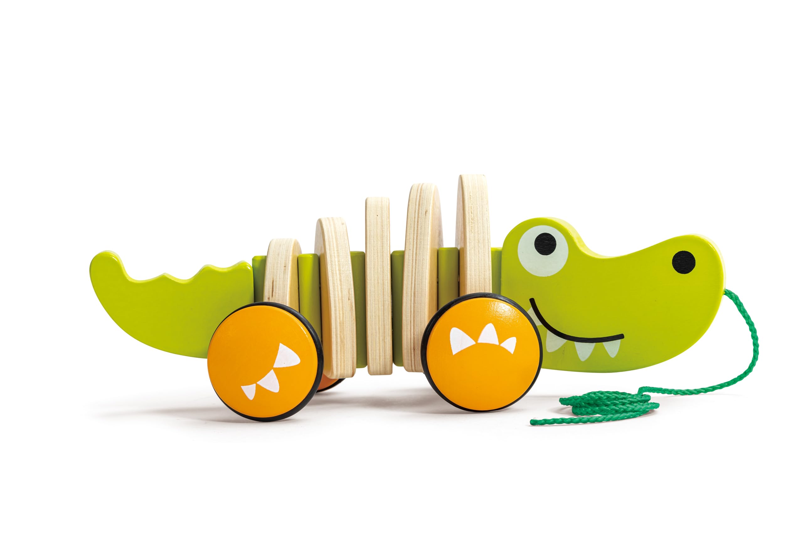 Hape E0348 Coccodrillo gioco trainabile in legno