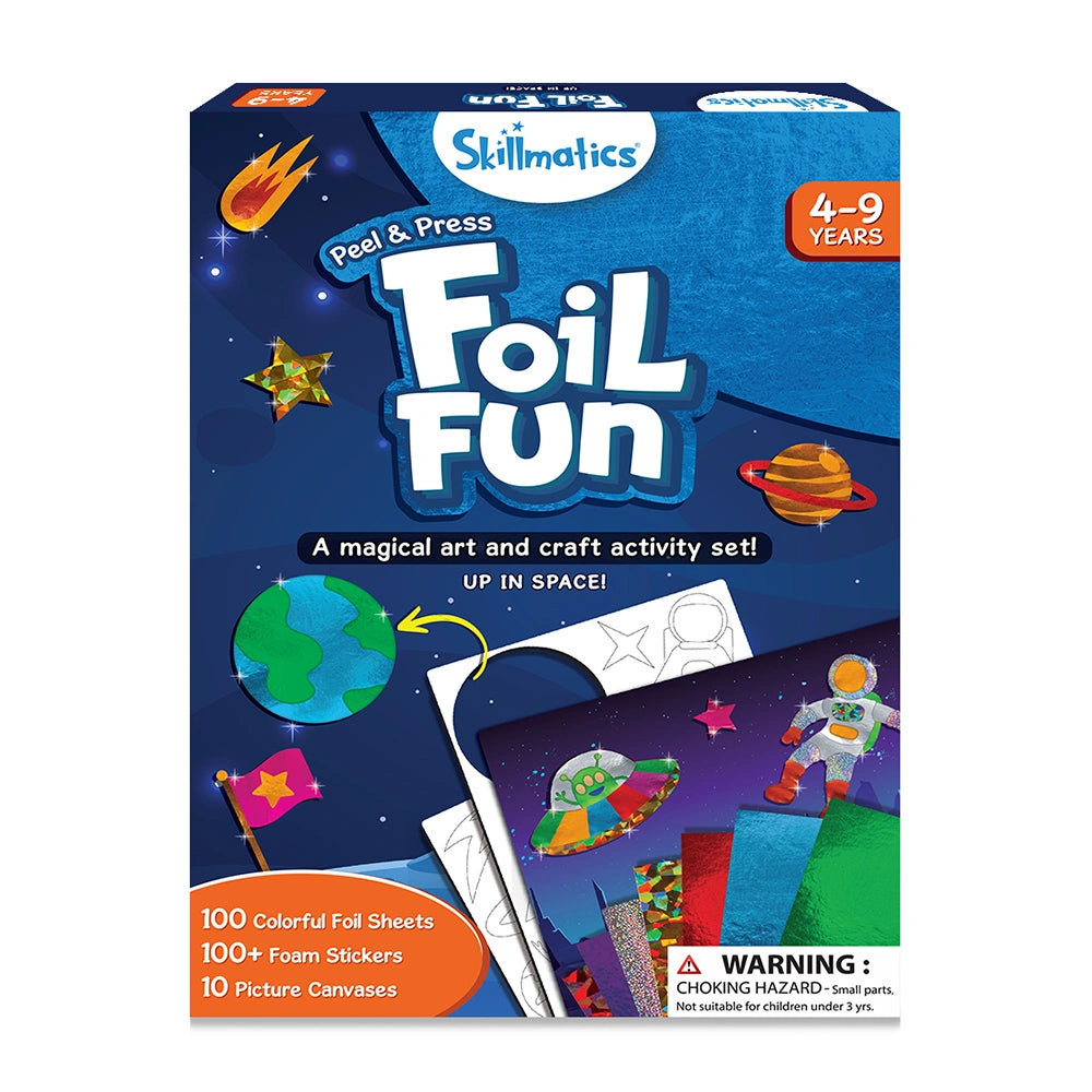 Skillmatics Foil Fun Up In Space kit foil 100 pezzi