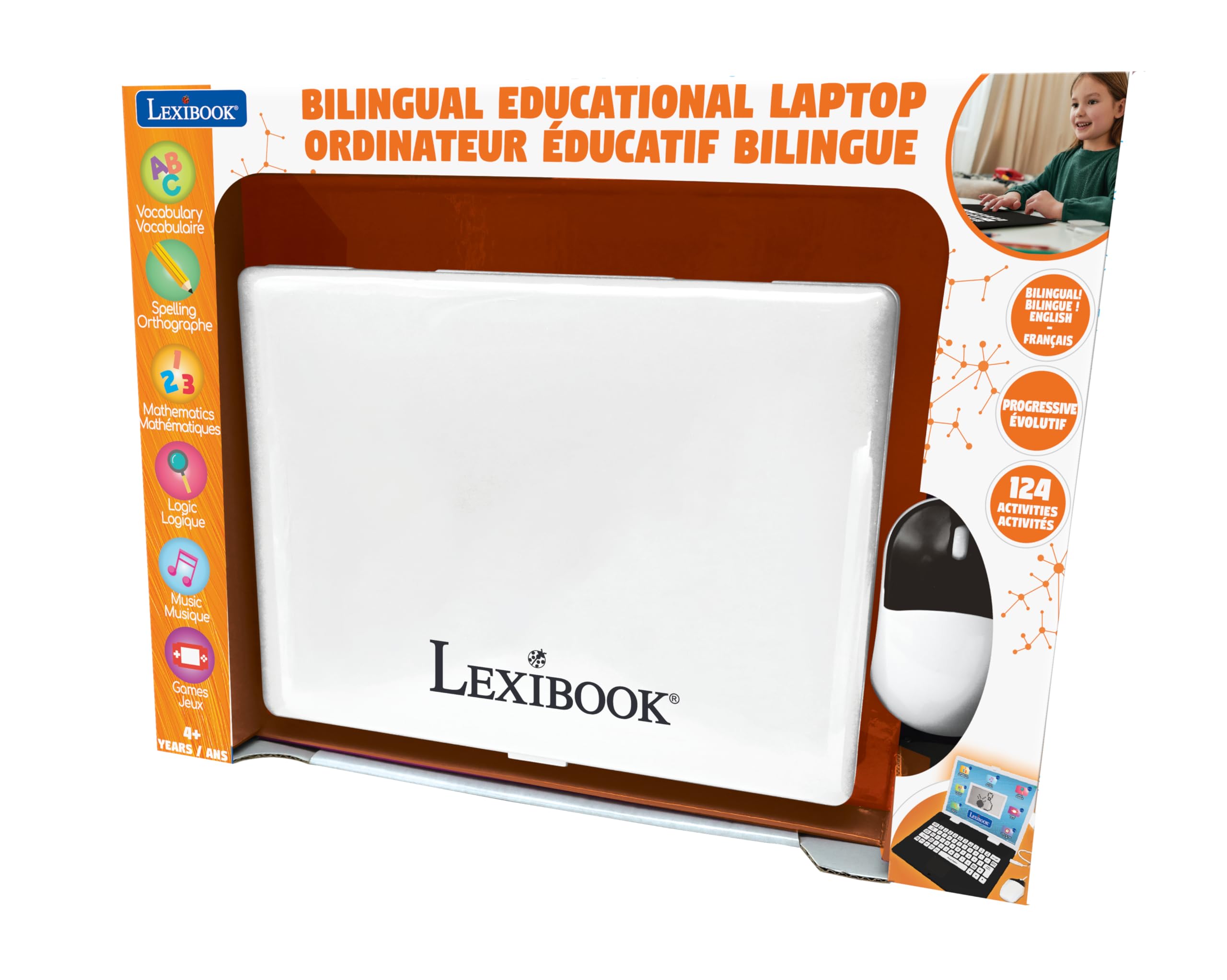 Lexibook Powerman JC498i1 laptop educativo bilingue 124 attività
