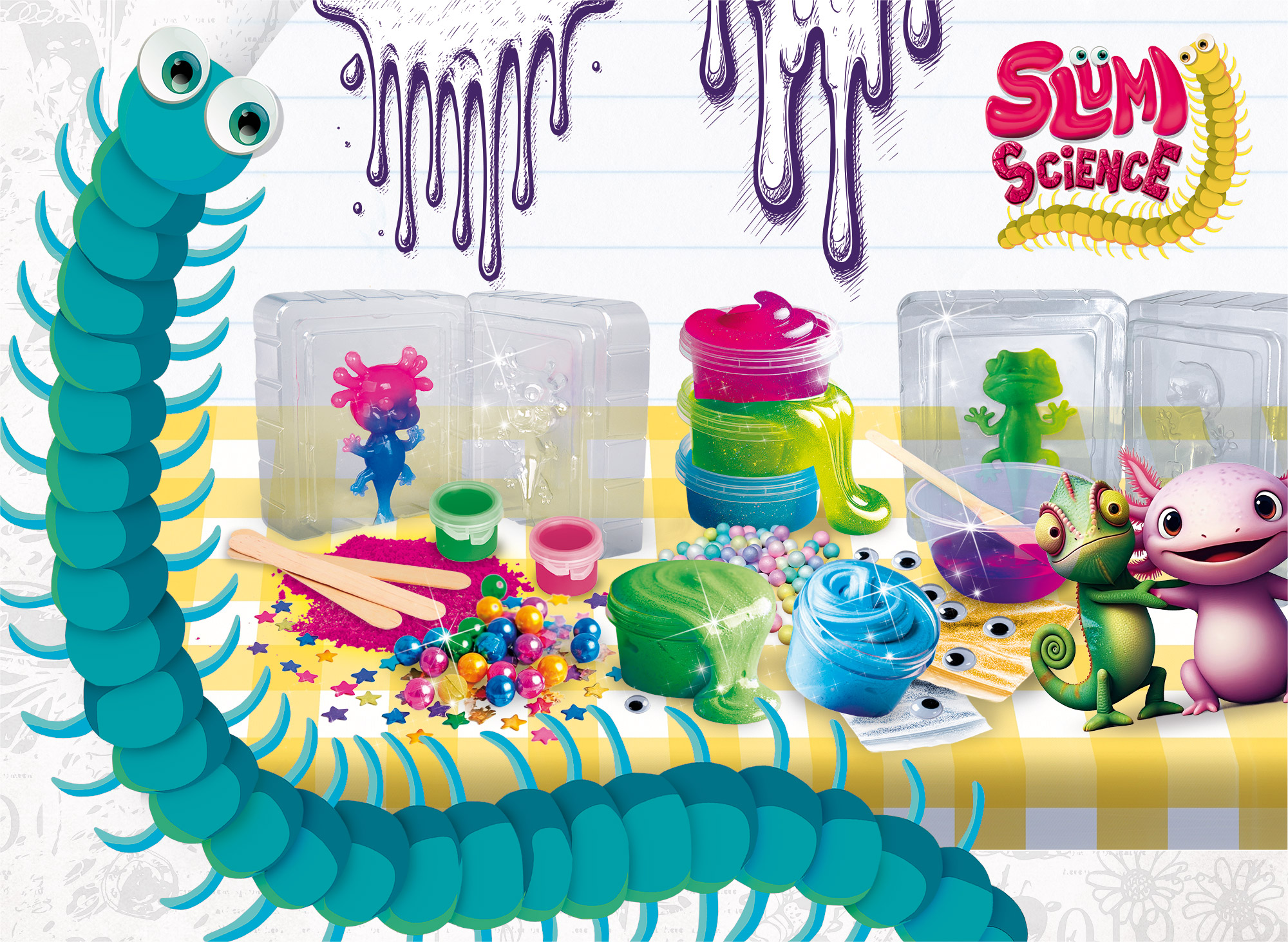 Lisciani Slumi Science Squish e Slime kit slime 2 in 1