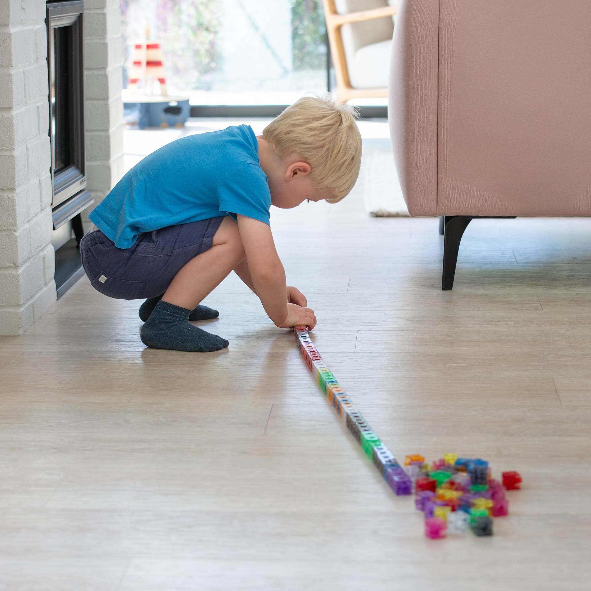 Tickit Translucent Colour Linking Cubes cubetti 100 pezzi