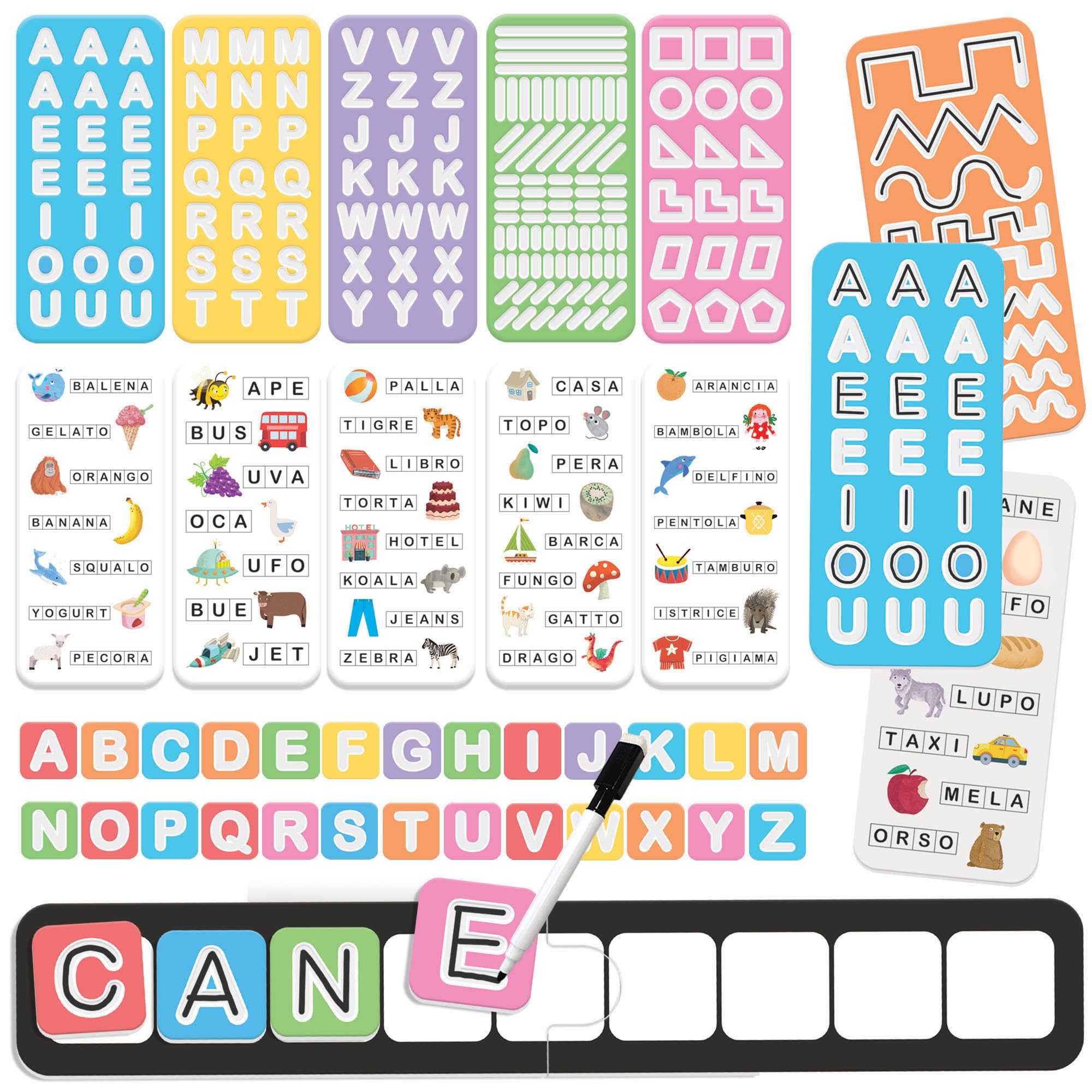 Headu Letterine in Gioco scrittura guidata alfabeto 3-6 anni