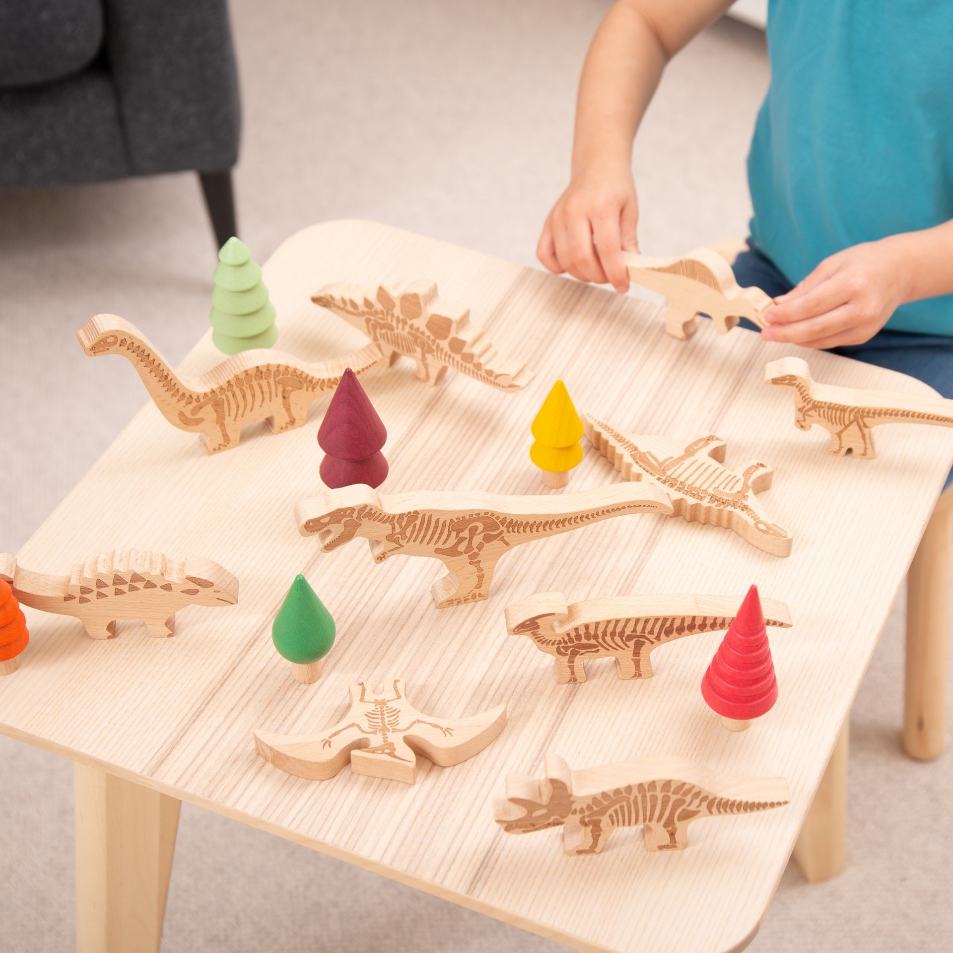 Tickit Dinosaur Blocks blocchi legno 10 dinosauri